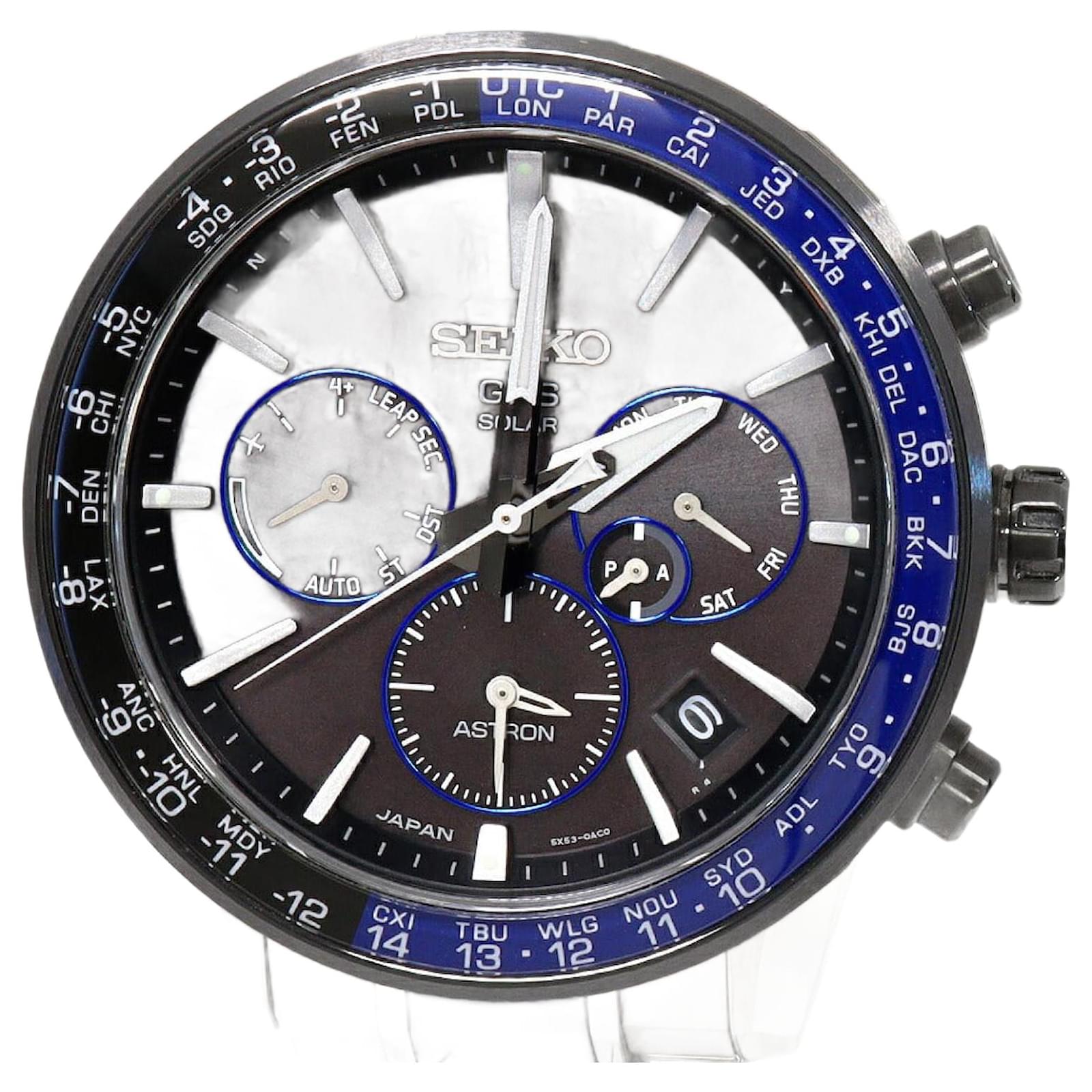 Seiko Black Dial Astron Watch SBXC095 Ceramic Titanium  ref.2290414