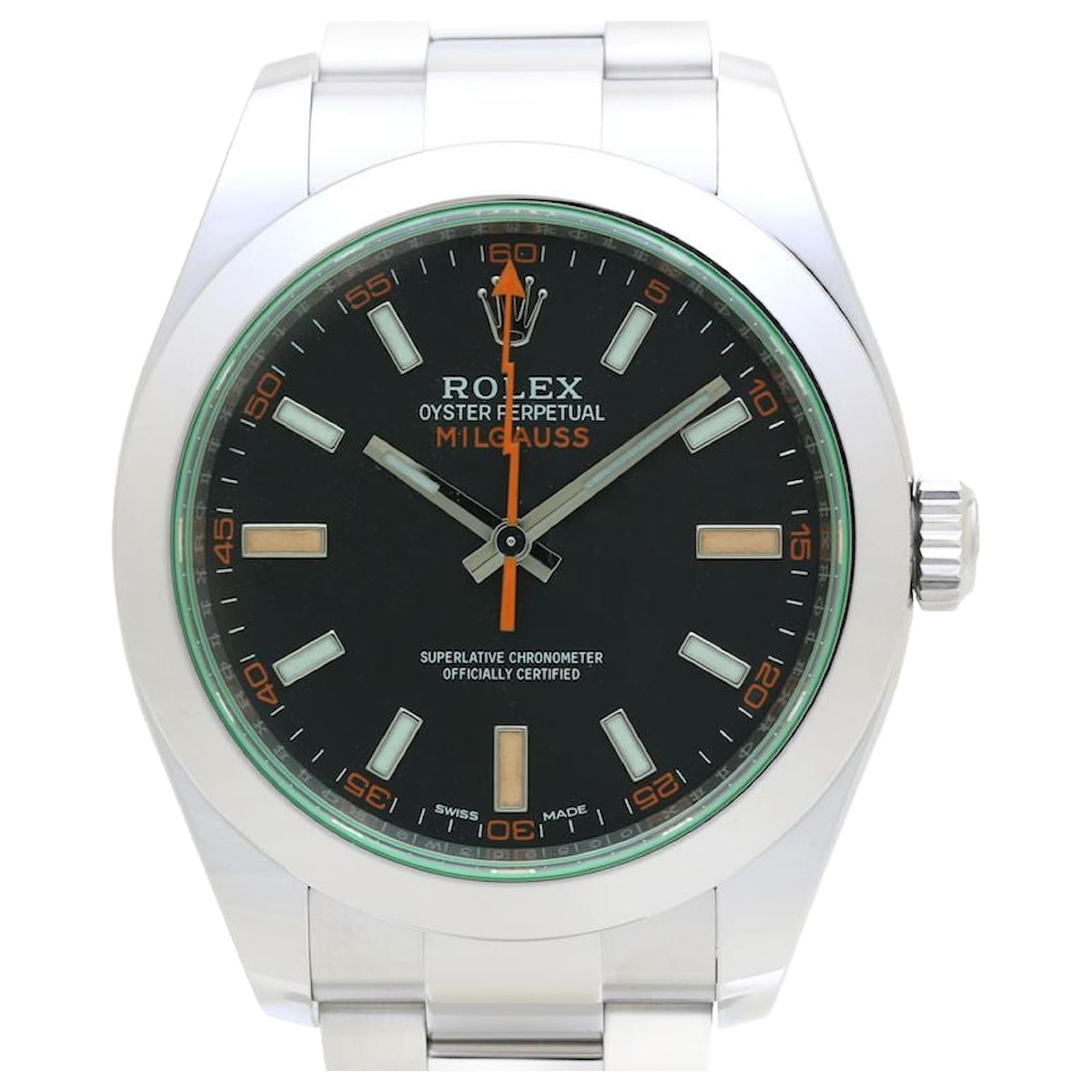 Rolex Milgauss 116400GV Stainless Steel Watch Black Metal  ref.1646073