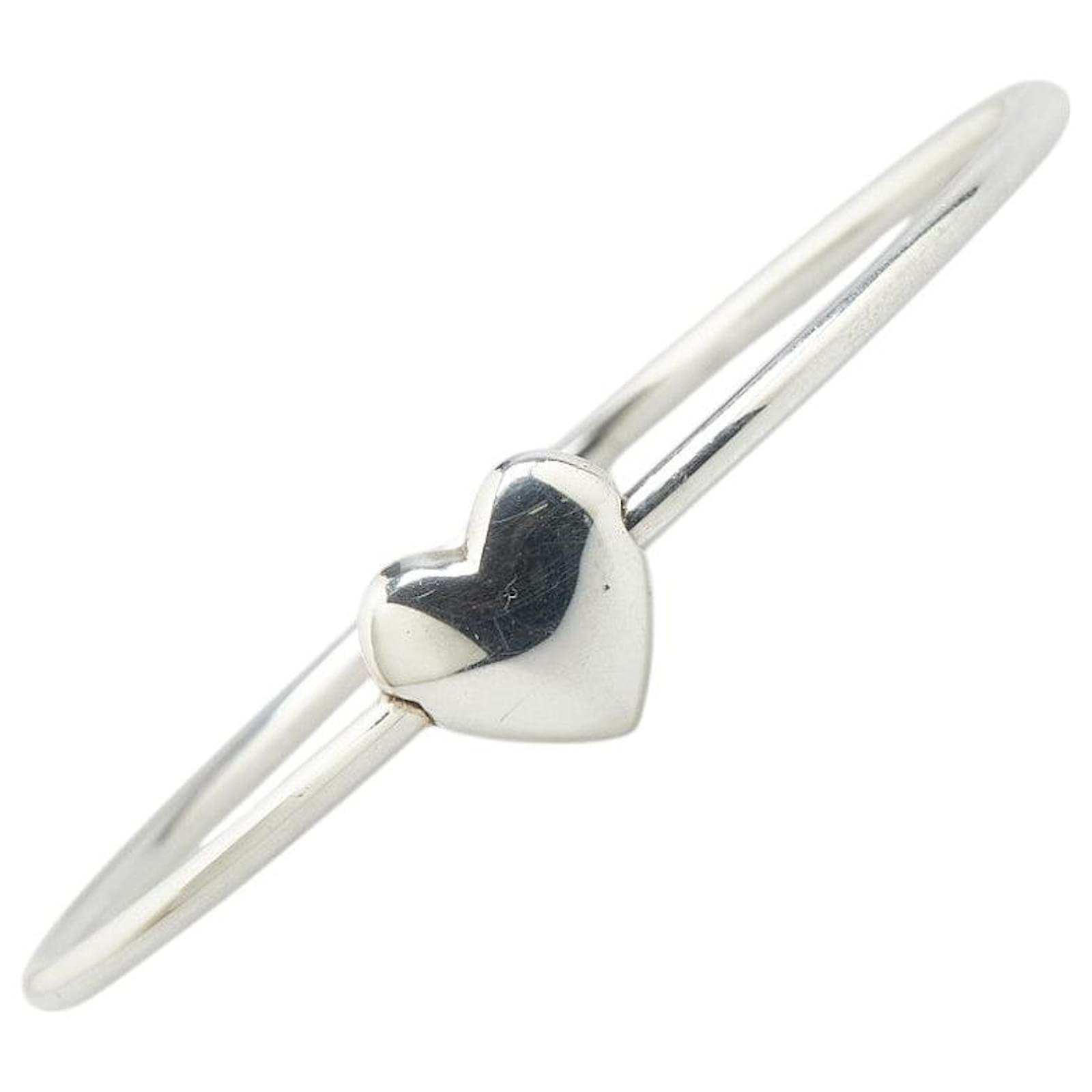Tiffany & Co. Heart SV925 Bangle Silvery Silver Metal  ref.2290538