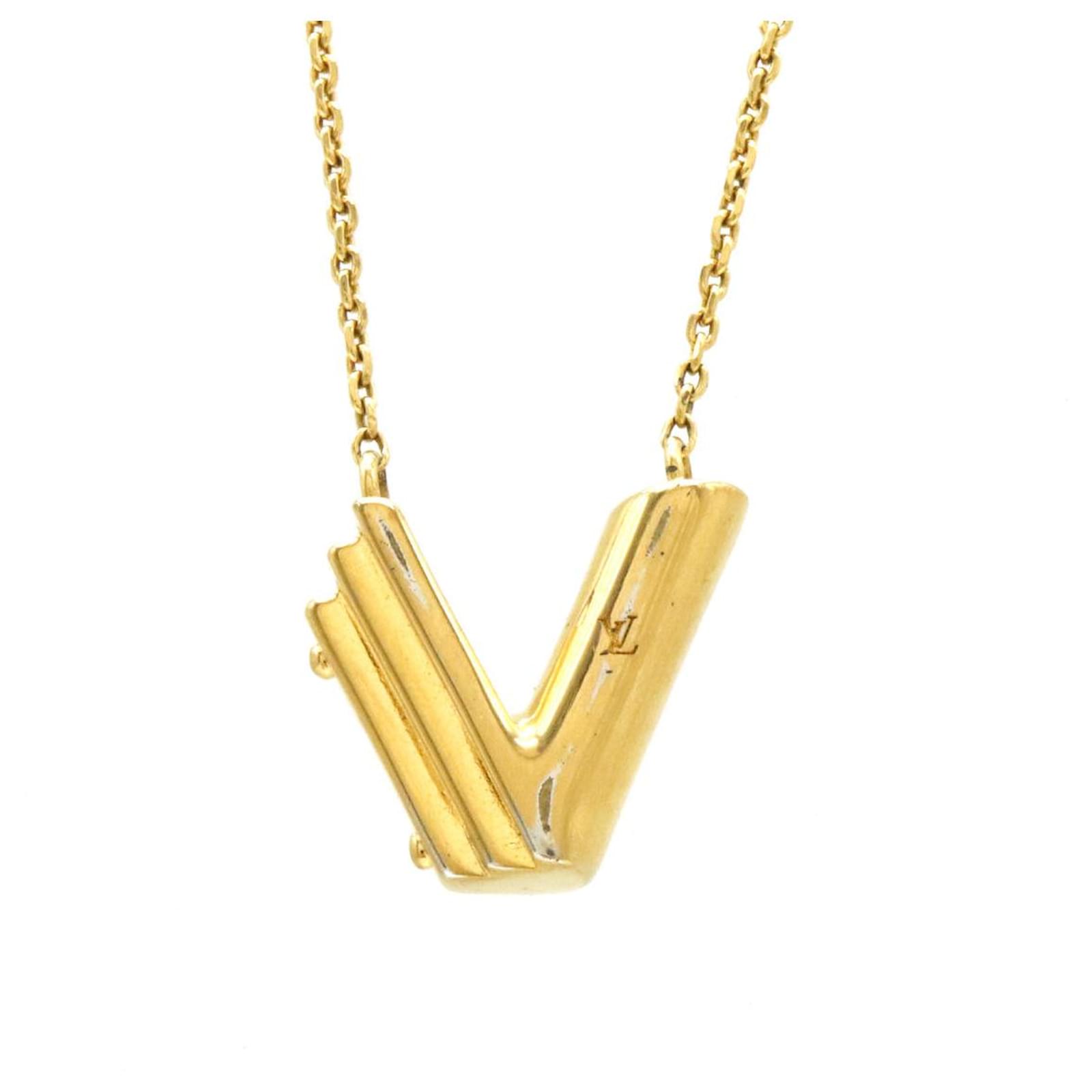 Louis Vuitton GP LV＆ME V Necklace Gold M61077 Golden Metal  ref.1653884