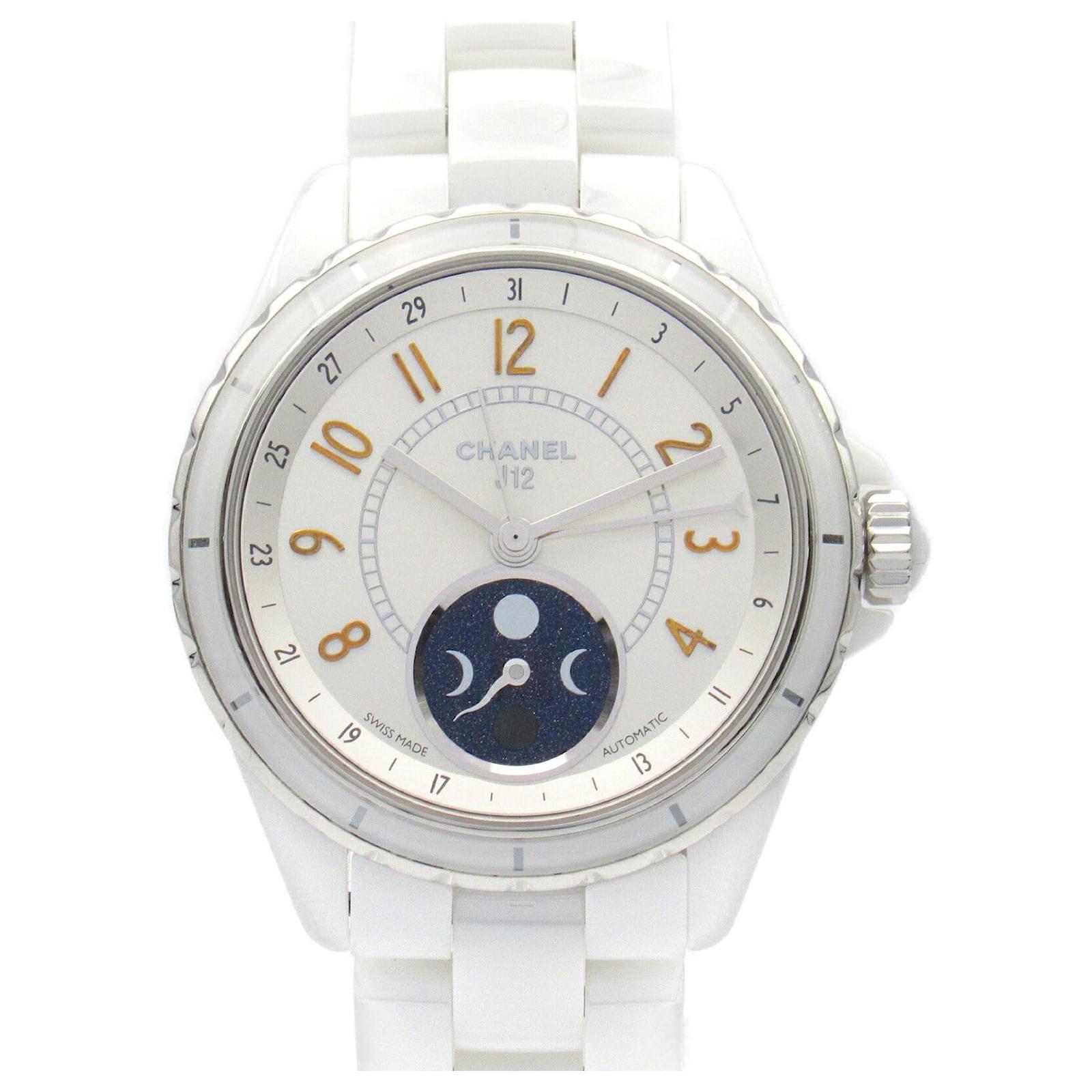 Chanel J12 Phases de Lune Ceramic Silvery  ref.1704754