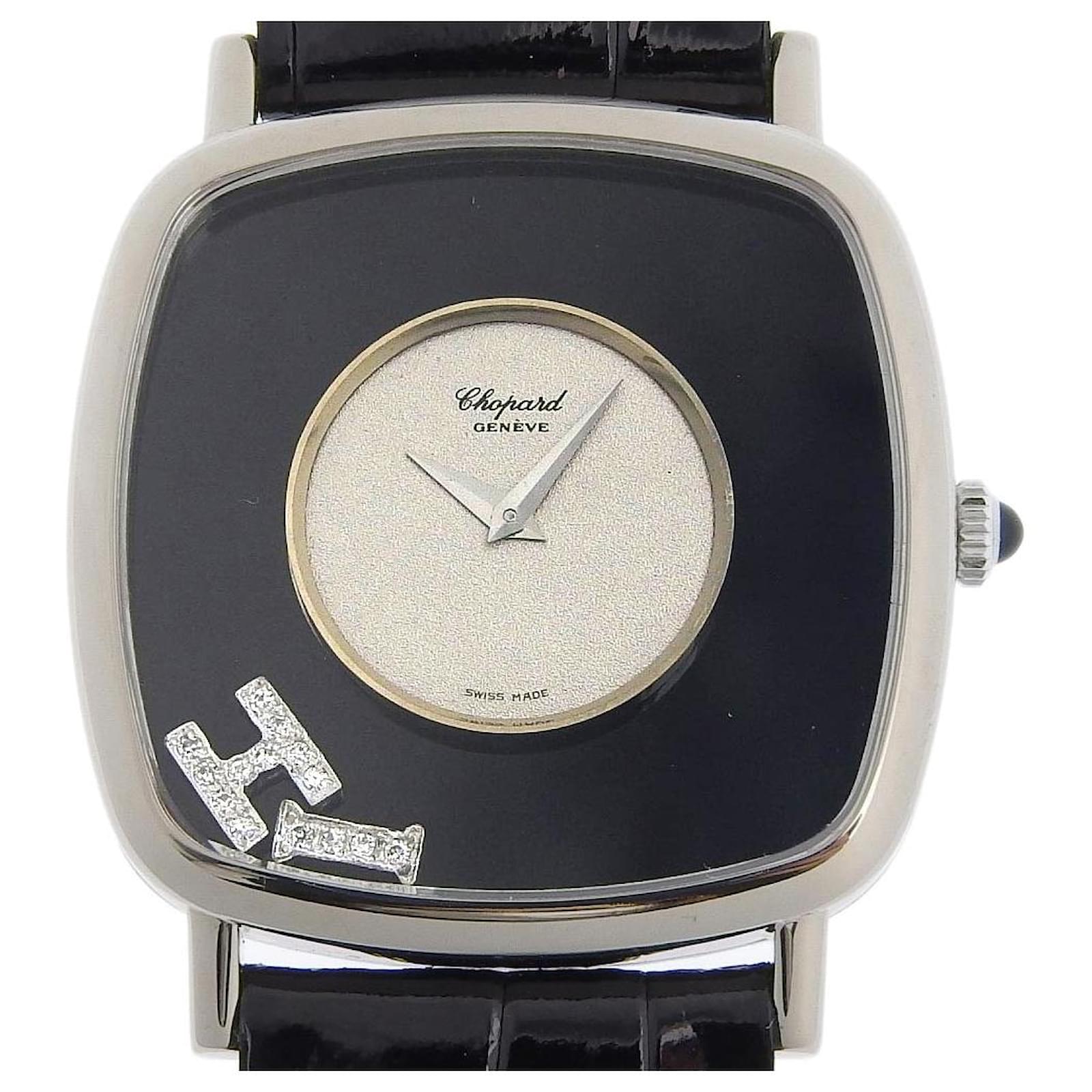 Chopard Happy Diamond Manual Watch 2364 Black Metal  ref.1538000