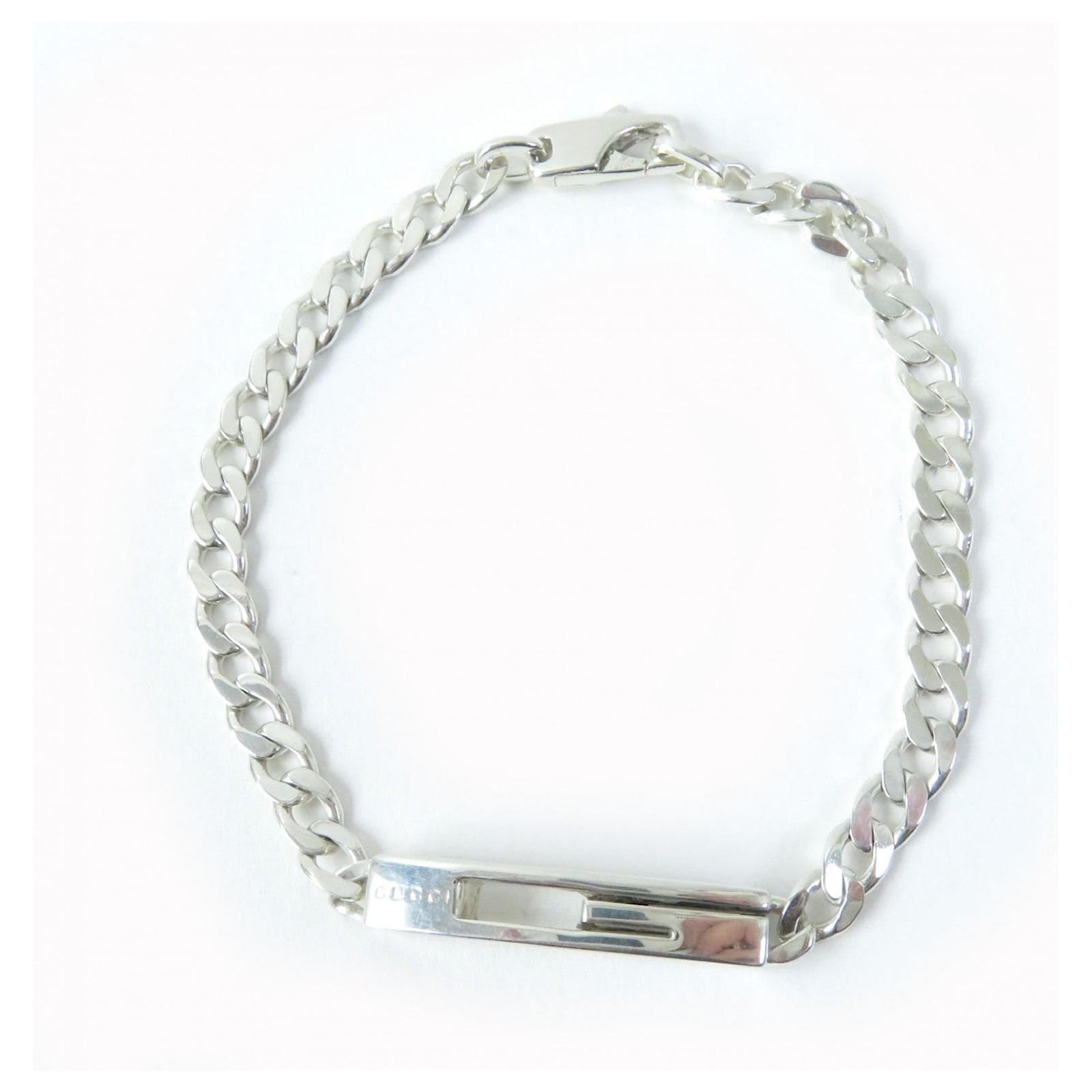 Gucci AG925 Silver Bracelet 223738 Silvery Metal  ref.1699317