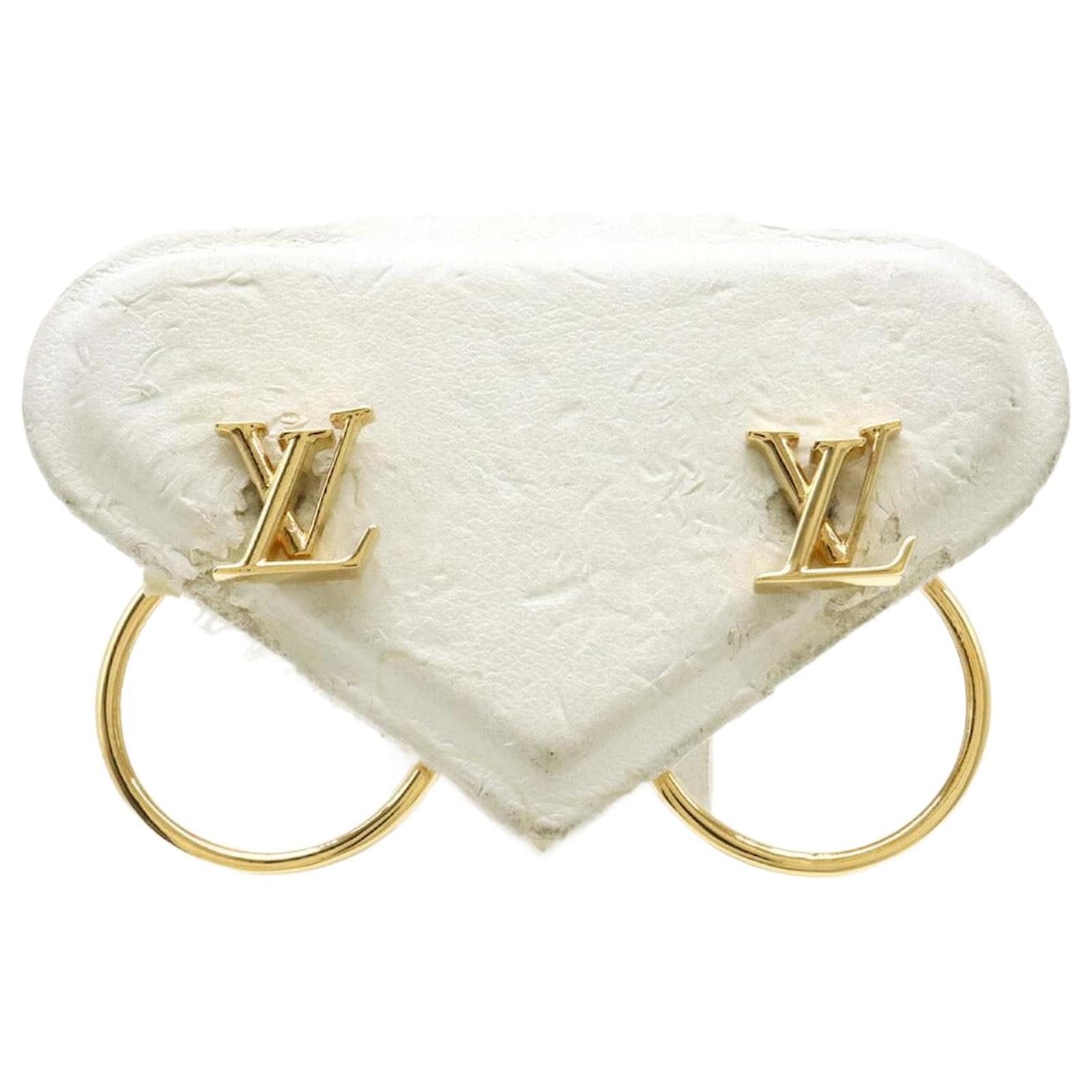 Louis Vuitton GP LV Eclipse Earrings Gold M00763 Golden Metal  ref.1806198