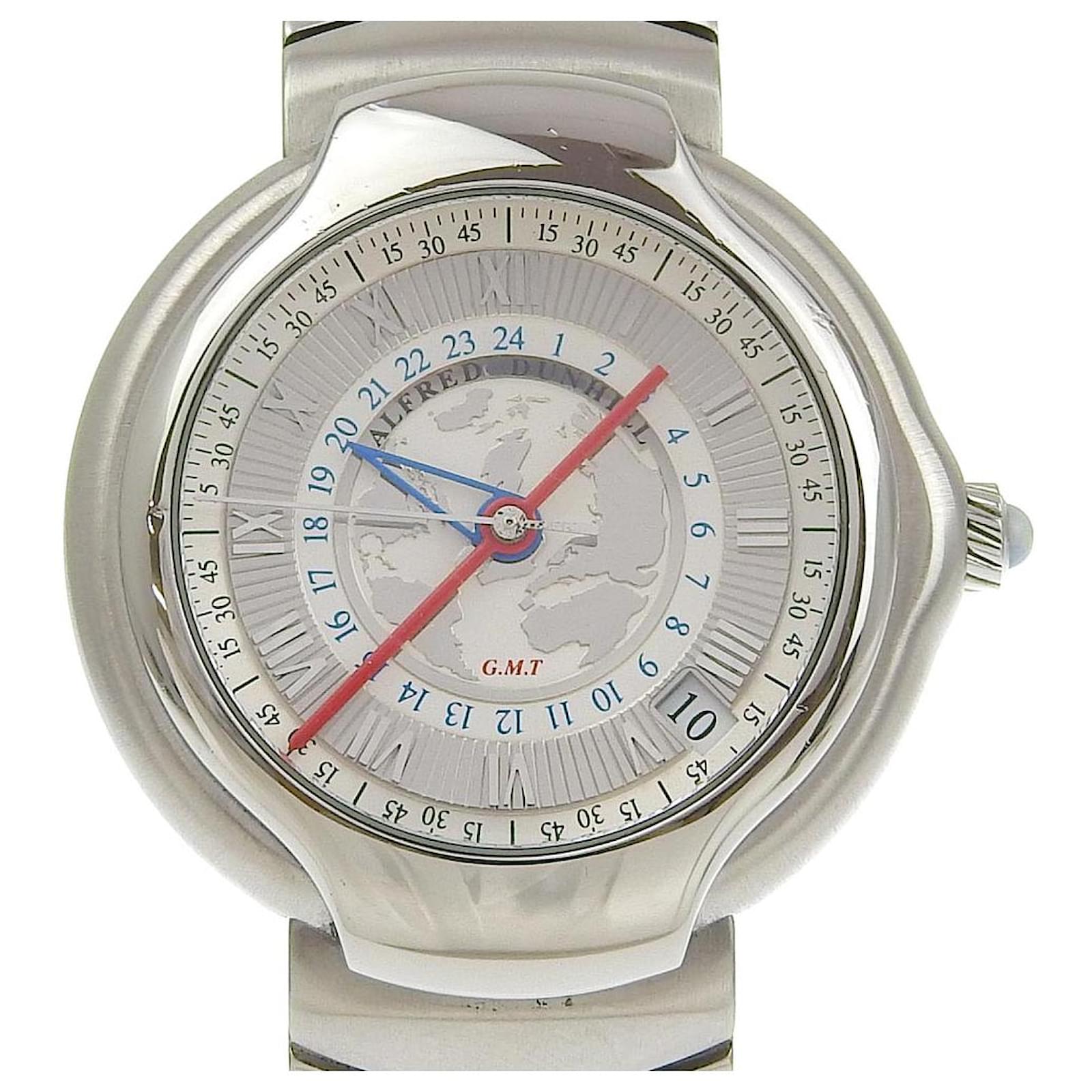 Alfred Dunhill Dunhill Millennium GMT Watch Stainless Steel Automatic White Metal  ref.1798153