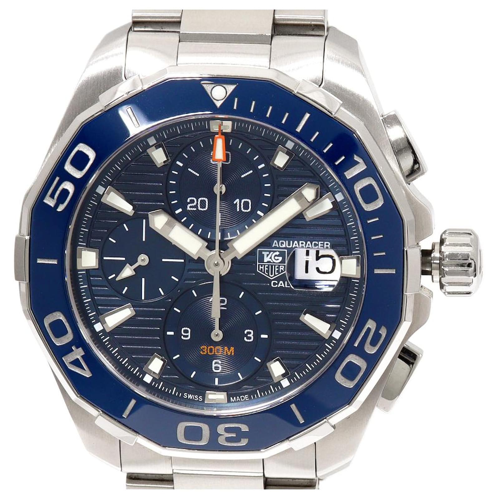 TAG Heuer Blue Dial Aquaracer Chronograph Automatic Watch CAY211B-0 Metal  ref.1657399