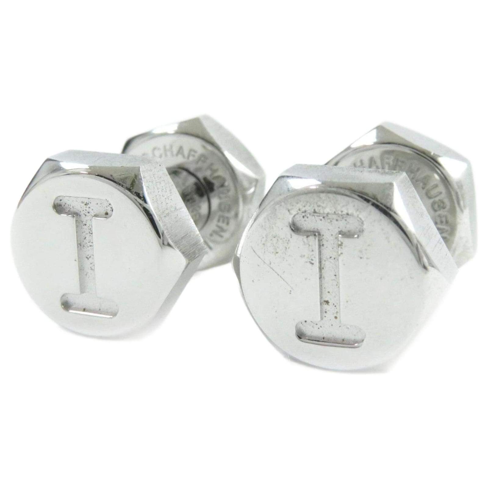 IWC Silver Cufflinks Nut/Bolt SV925 Silvery Metal  ref.1701435