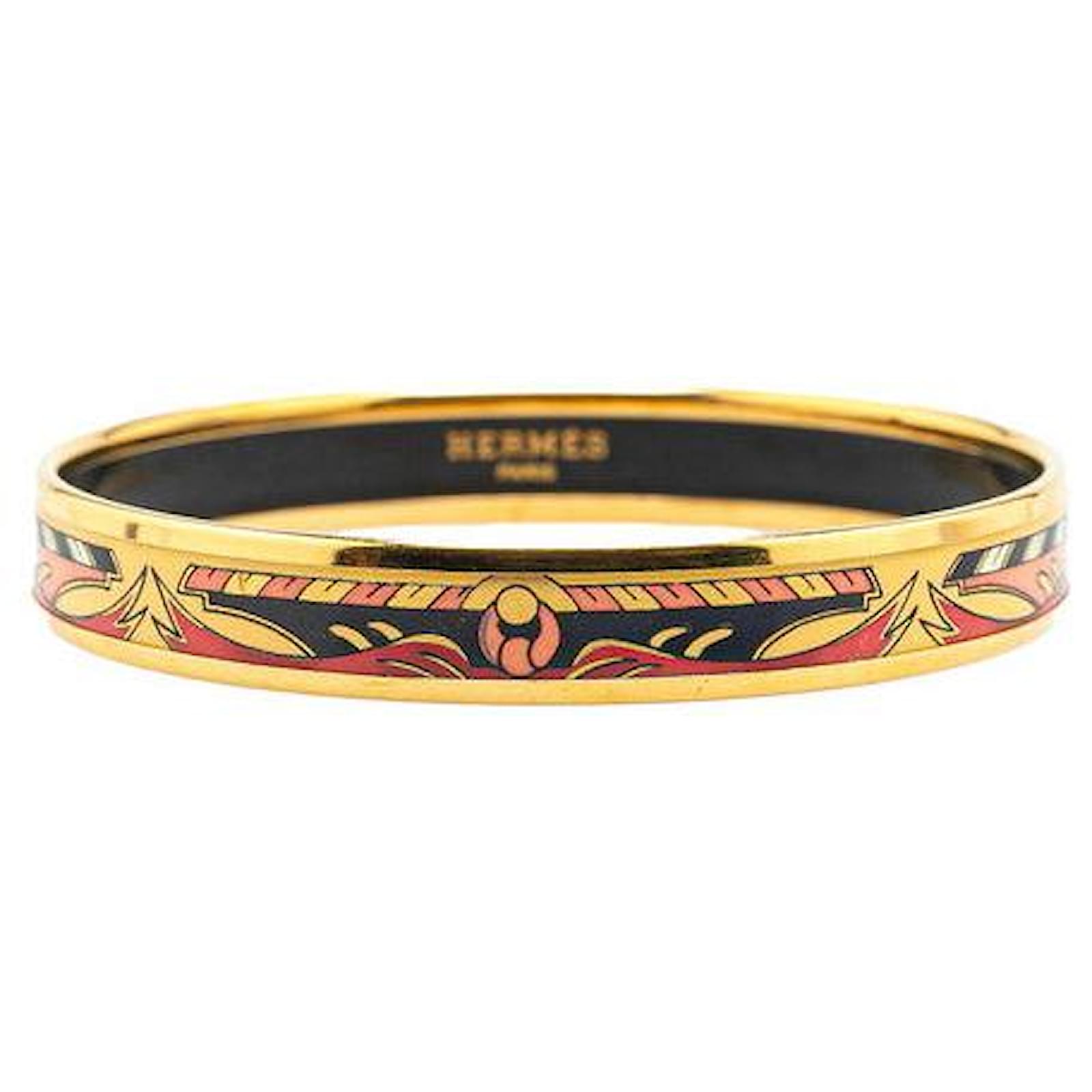 Hermès Hermes Email PM Bracelet Multiple colors Golden Metal Gold-plated  ref.2288571