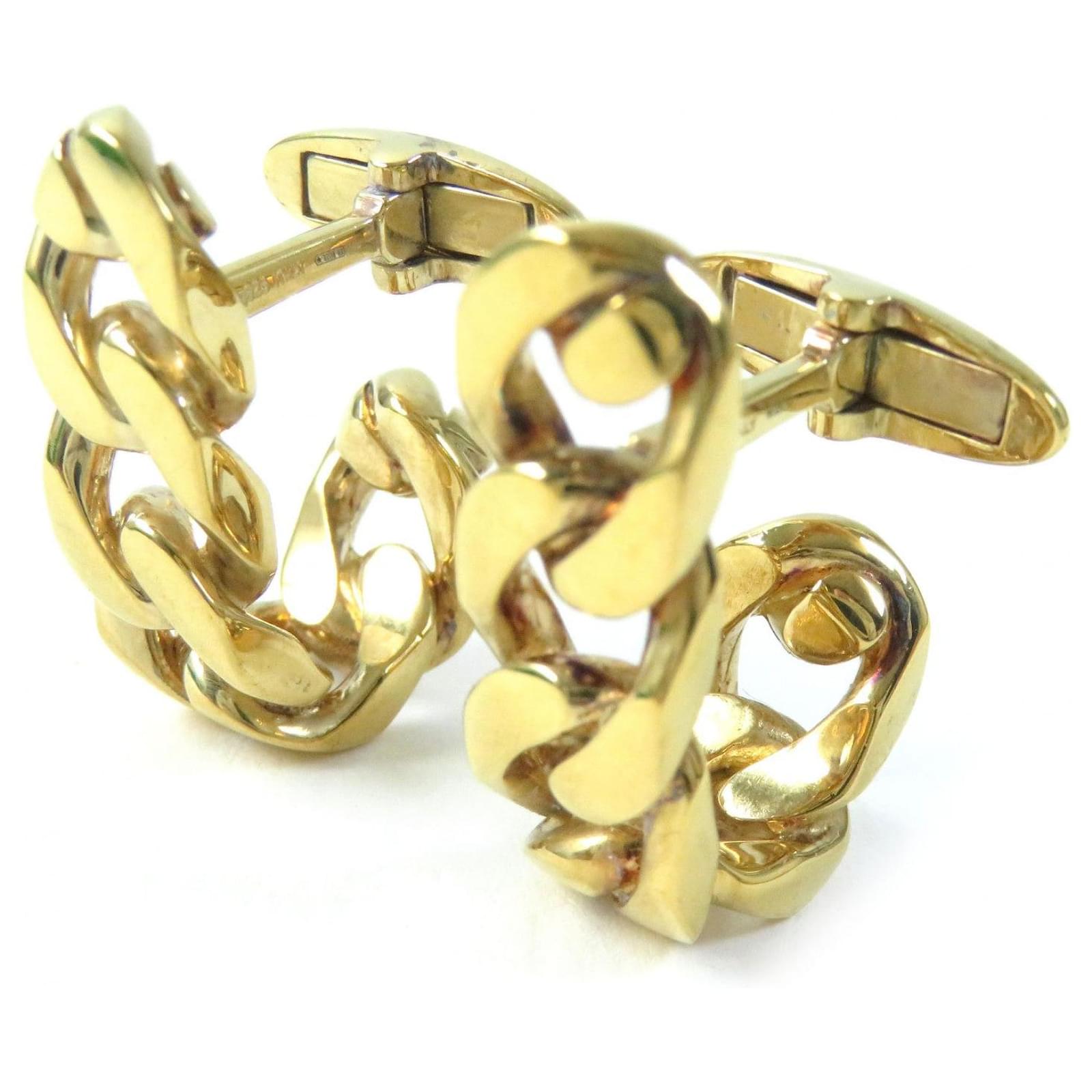Bottega Veneta AG925 Chain Cuffs Gold Golden  ref.1694510