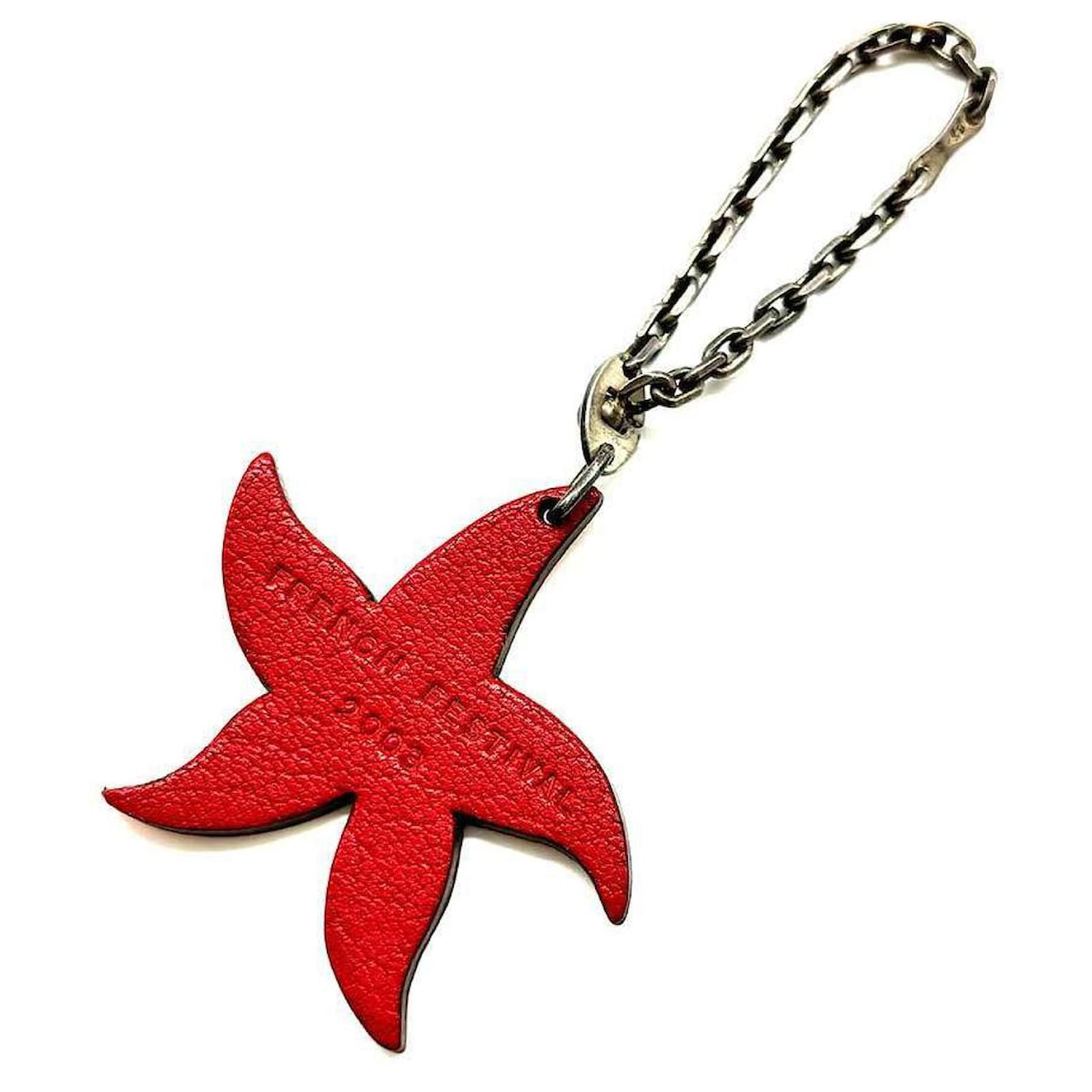 Hermès Hermes Leather French Festival 2003 Starfish Keychain  ref.1658384