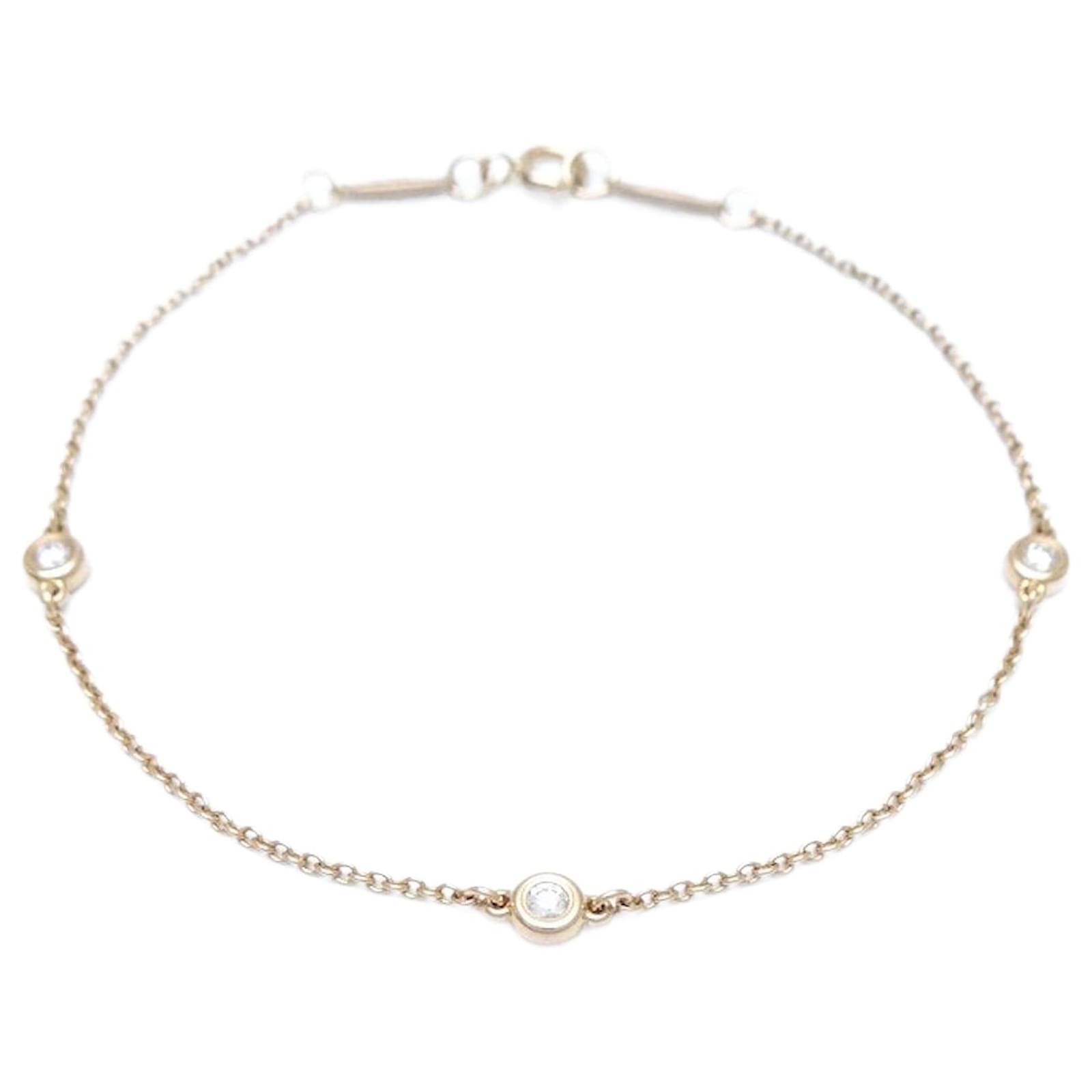 Tiffany & Co Rose Gold Diamond Bracelet Elsa Peretti Golden Metal  ref.1649469
