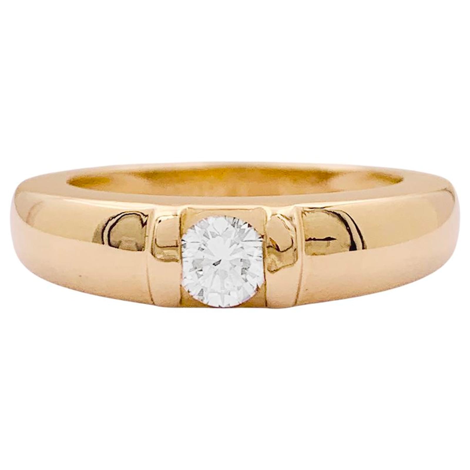 Chaumet ring, 'Gioia', yellow gold, diamond.  ref.2288056