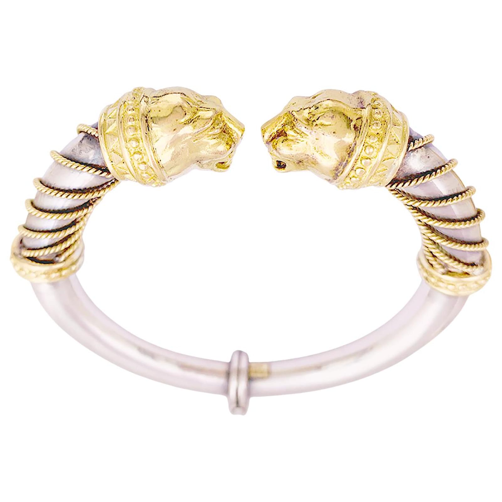 Zolotas bracelet, 'Heritage', yellow gold, silver.  ref.2287946