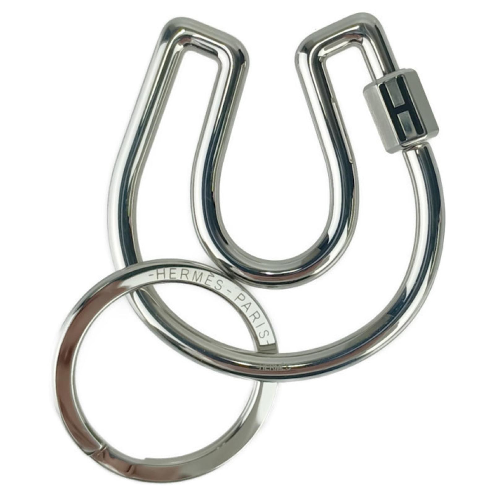 Hermès Hermes Keychain Faire à Cheval Silvery Metal  ref.2287110