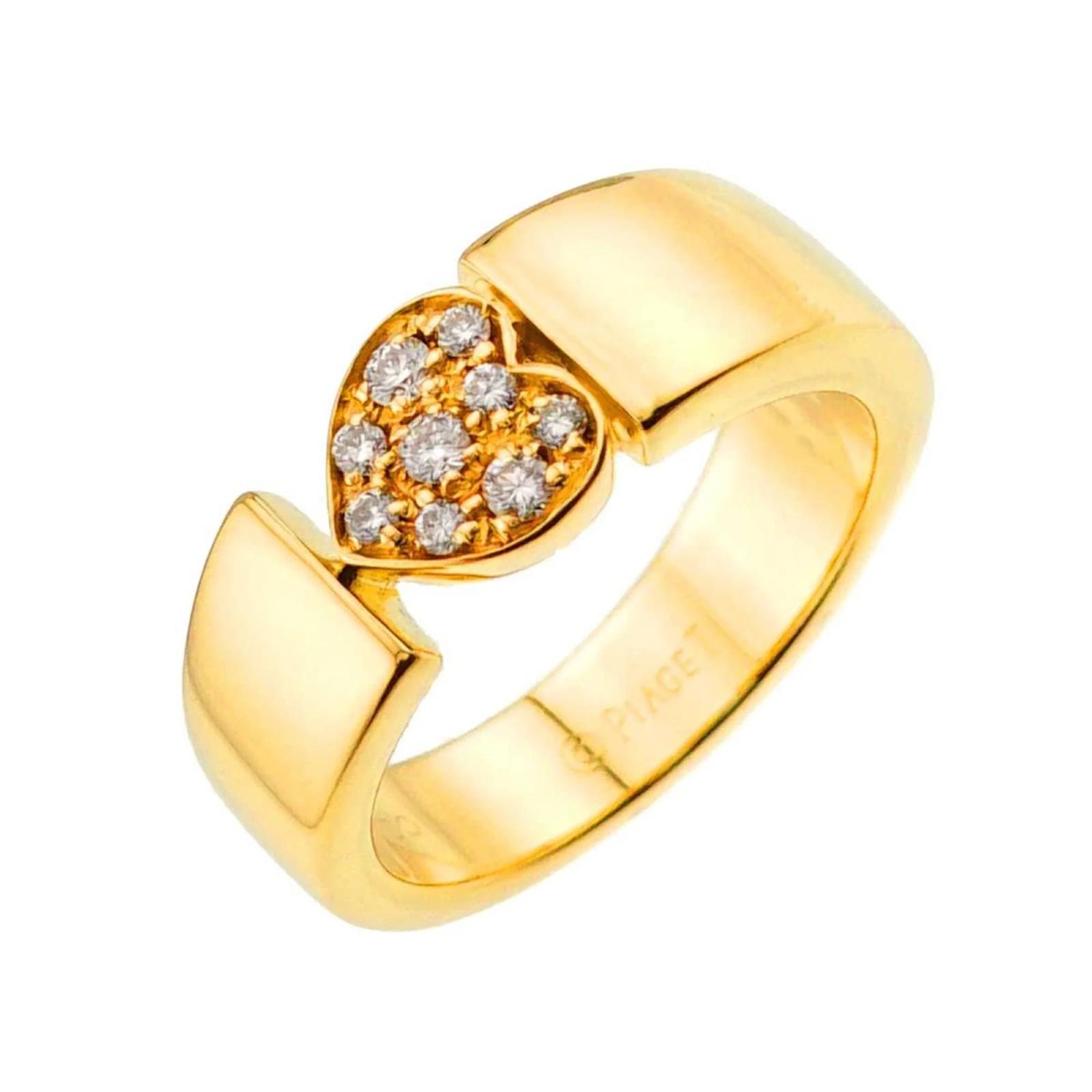 Piaget Juliet Heart Band Ring Golden Yellow gold  ref.2286936