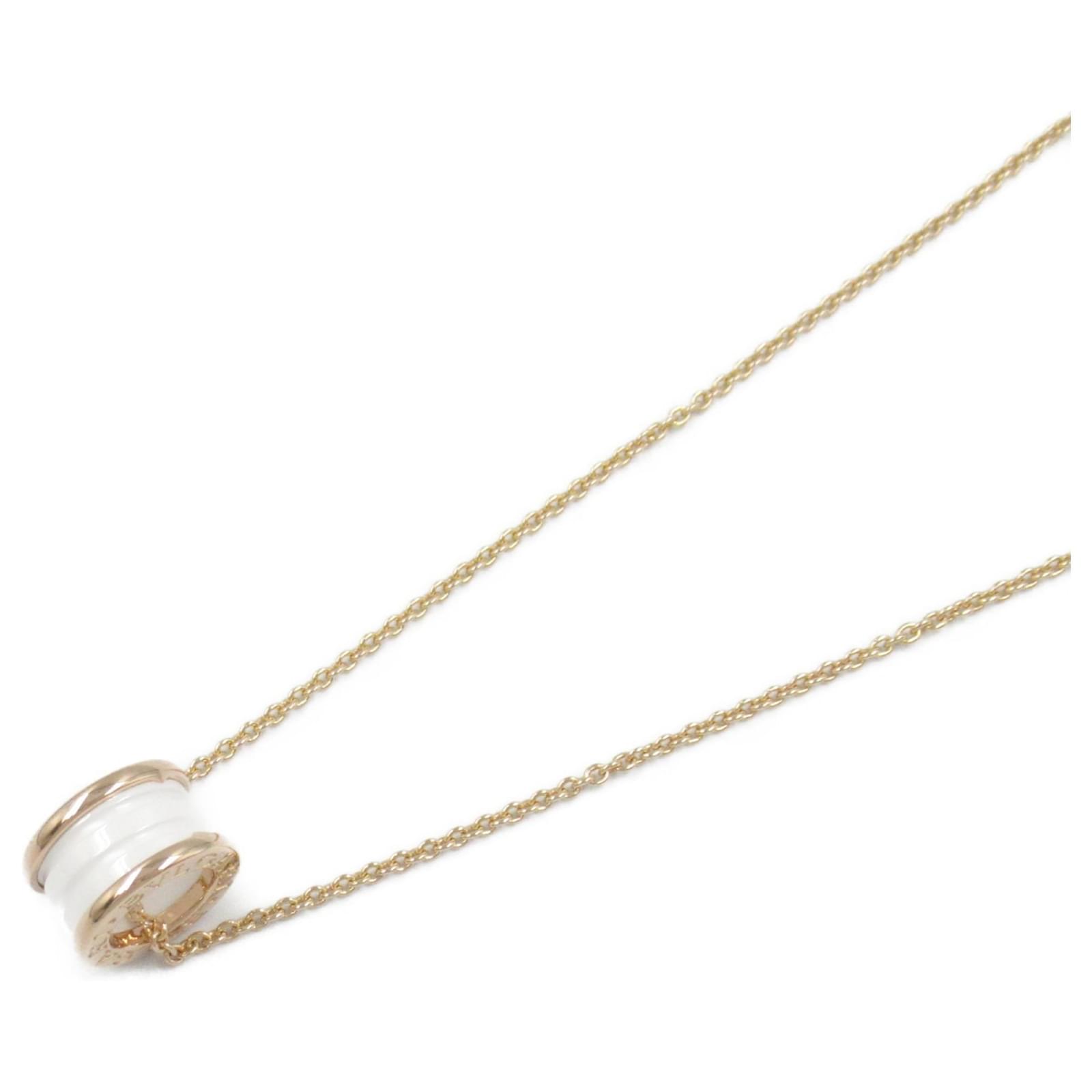Bulgari Bvlgari B-zero1 Necklace in Pink Gold and Ceramic White  ref.2286321