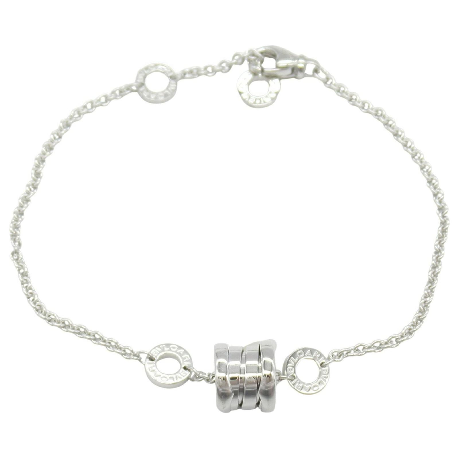 Bulgari Bvlgari B-zero1 Charm Bracelet in White Gold Golden  ref.2286280