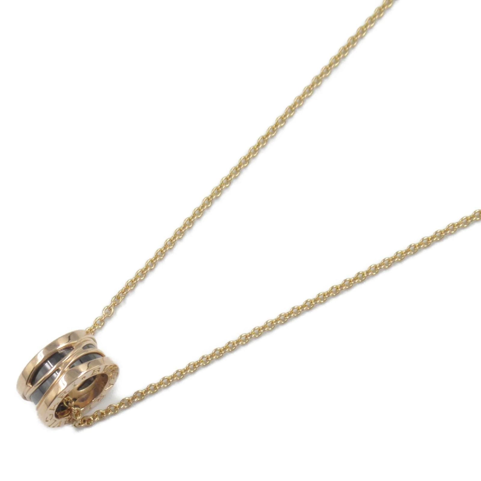 Bulgari Bvlgari B-zero1 Legend Necklace Black Golden Ceramic Pink gold  ref.2286191
