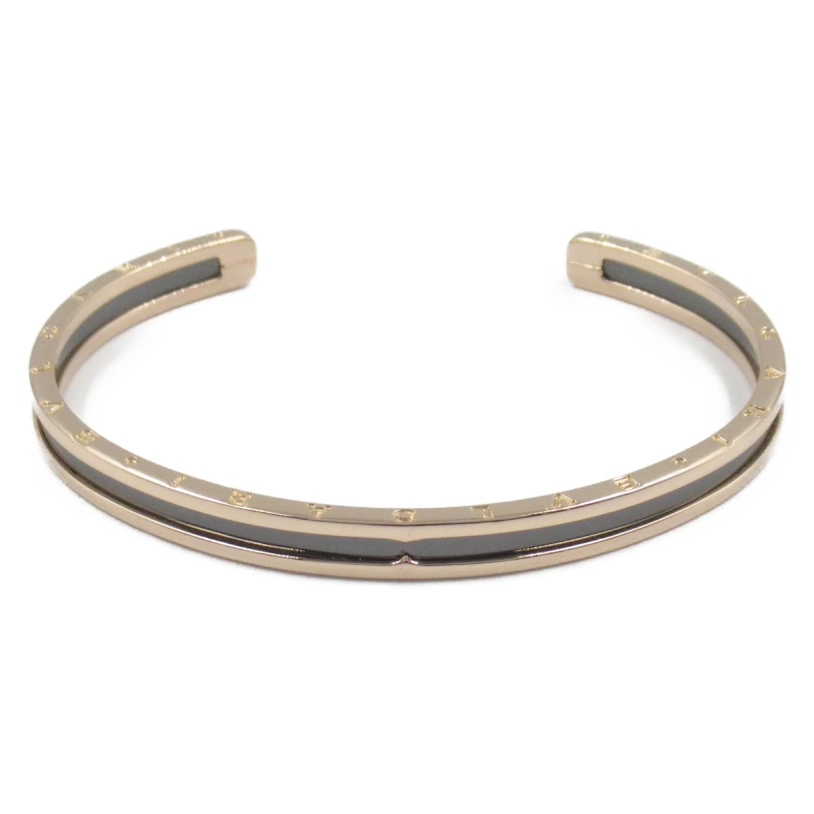 Bulgari Bvlgari B-zero1 Bracelet in Black and Gold Golden Ceramic Pink gold  ref.2286190