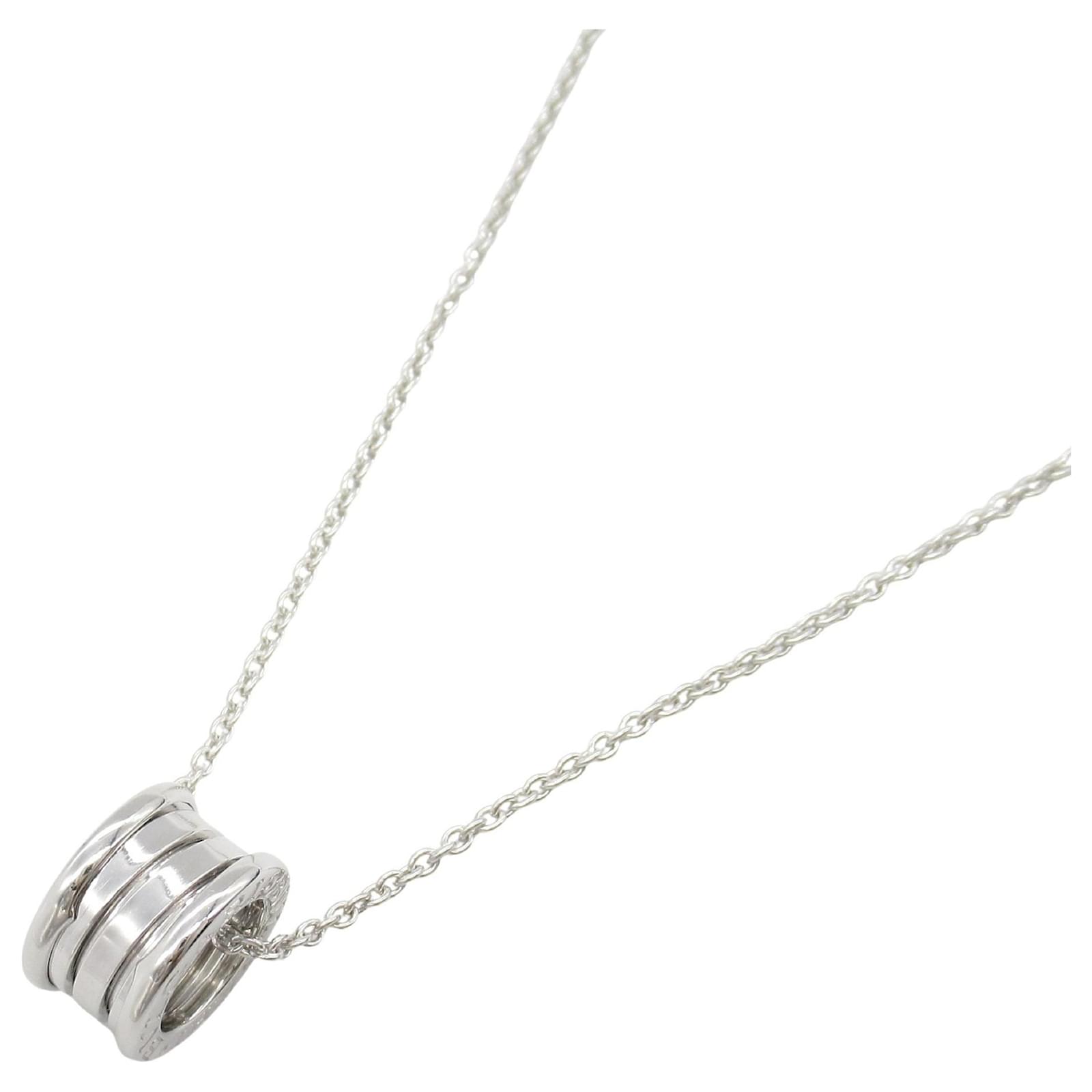 Bulgari Bvlgari B-zero1 Necklace in 18K White Gold Silvery  ref.2286154