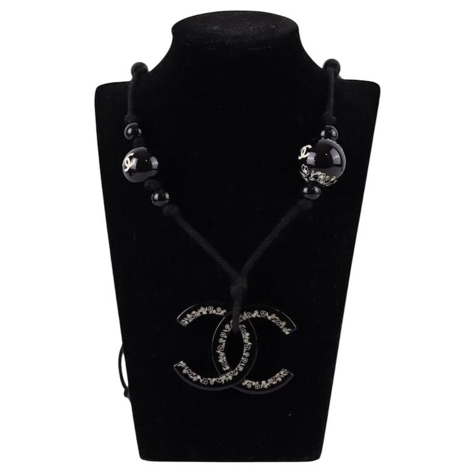 Chanel Black necklace  ref.1785947