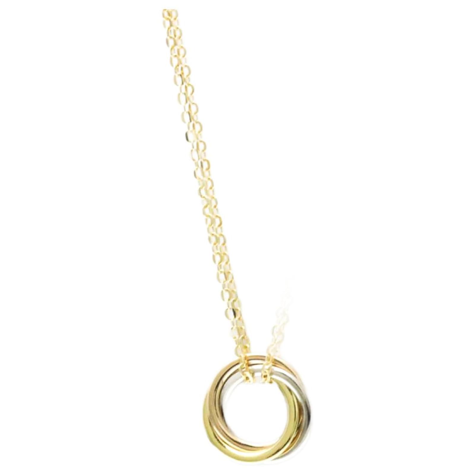 Cartier Trinity Necklace Mini Model B7224816 Golden White gold Yellow gold Pink gold  ref.2285515