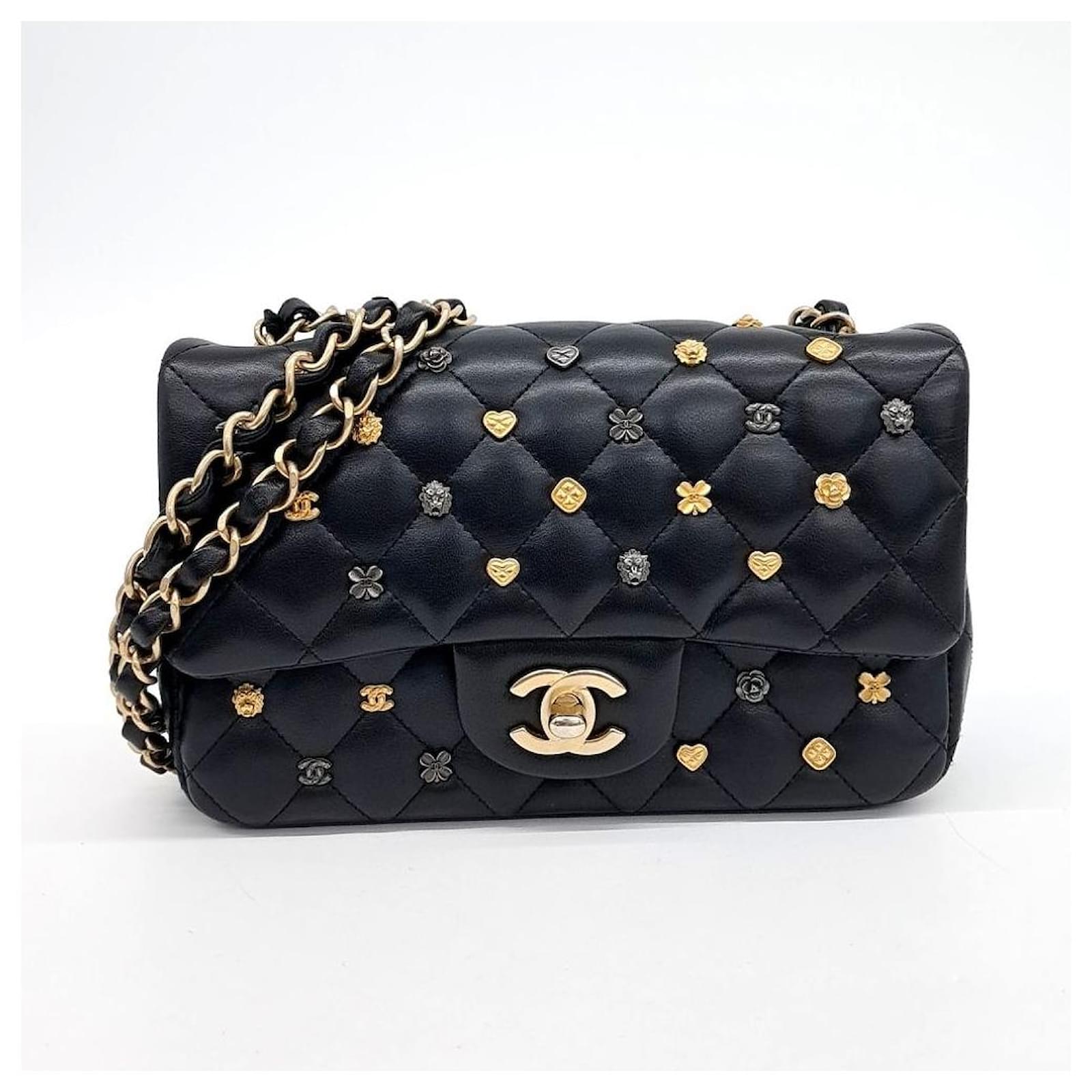 CHANEL Lucky Charm Classic New Mini Cross Bag (10164060) Black  ref.2283494