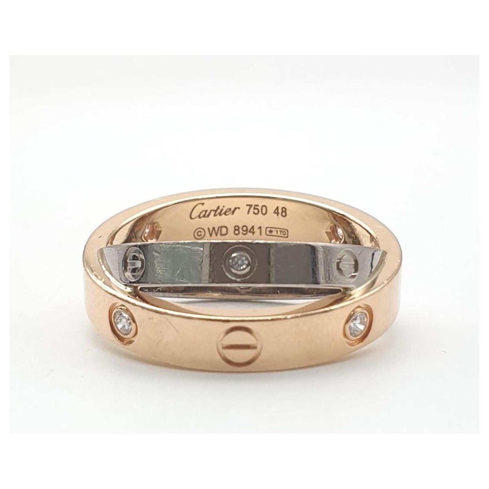 Cartier Diamond Love Ring (6661457) White  ref.2283290