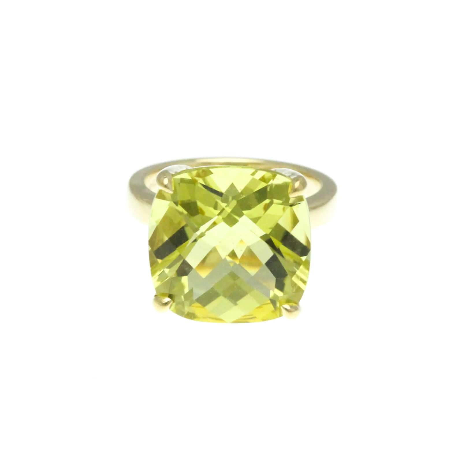 Tiffany & Co Tiffany Sparkler Ring in Yellow Gold with Lemon Quartz Golden  ref.2283154