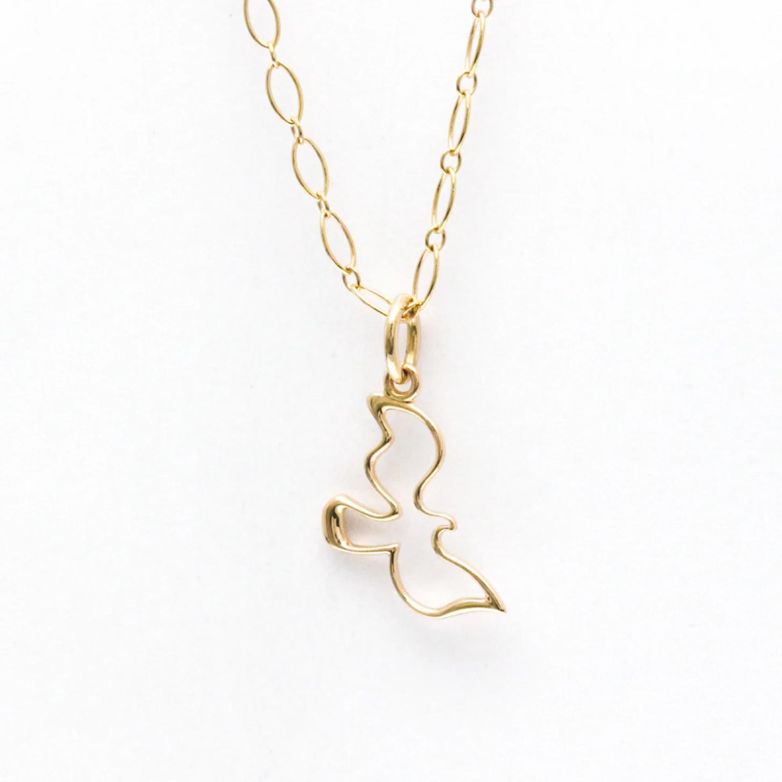 Tiffany & Co Tiffany Paloma Picasso Dove Necklace Golden Pink gold  ref.2283141