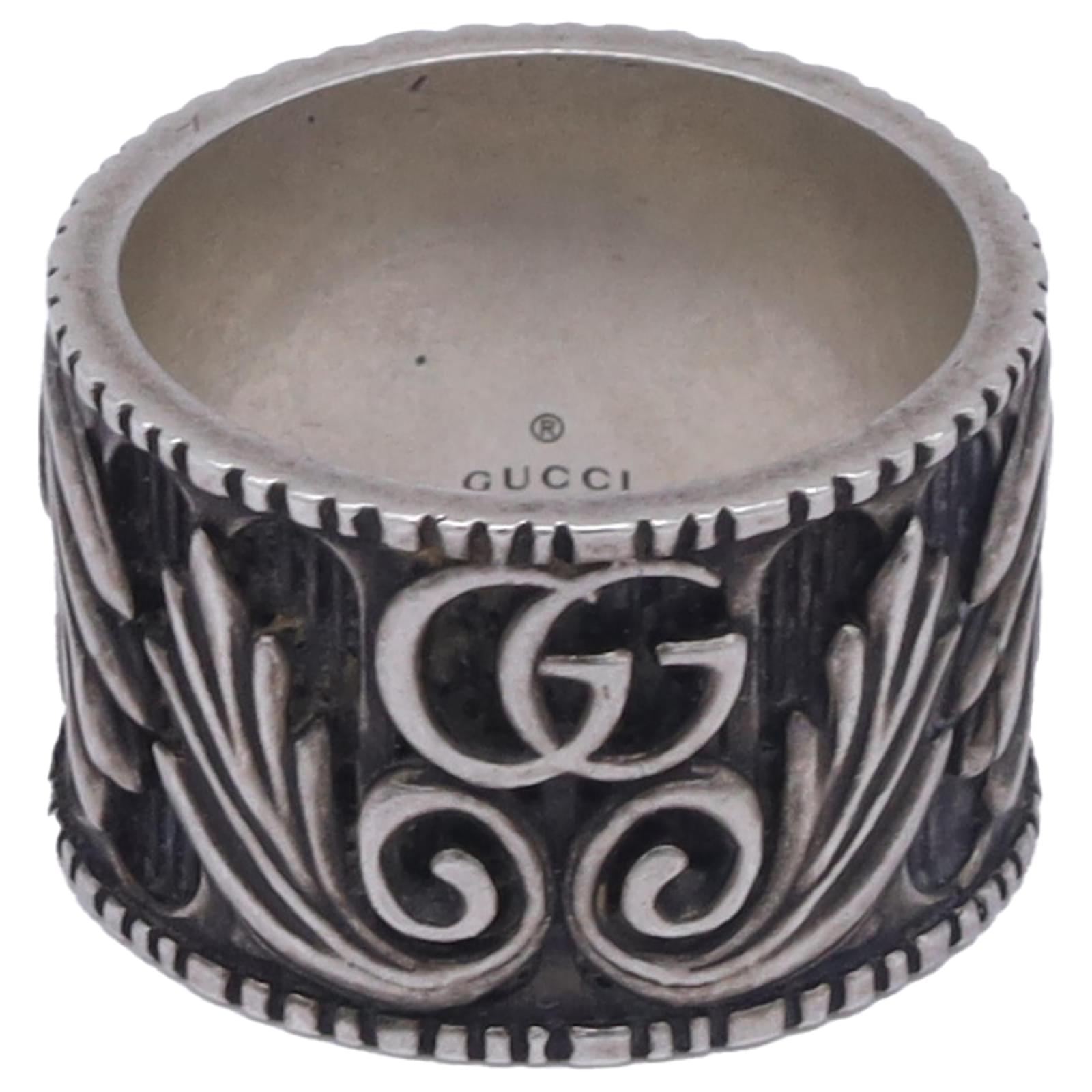 Gucci GG Marmont Ring in Silver Brass Silvery Metal  ref.2282802