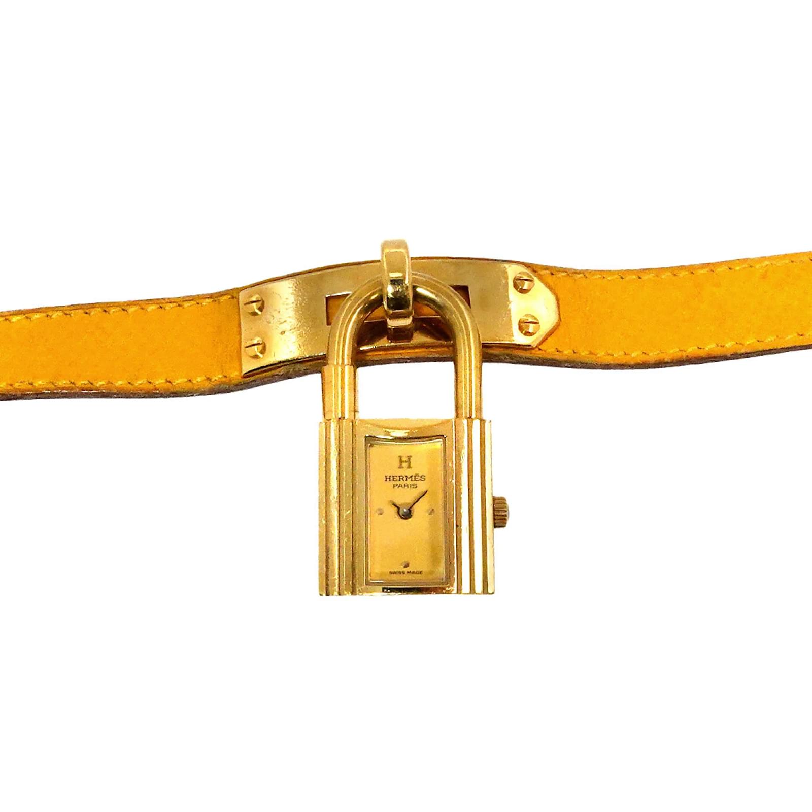 Hermès Hermes Kelly Watch Ladies Gold Yellow Quartz Padlock  ref.2281963