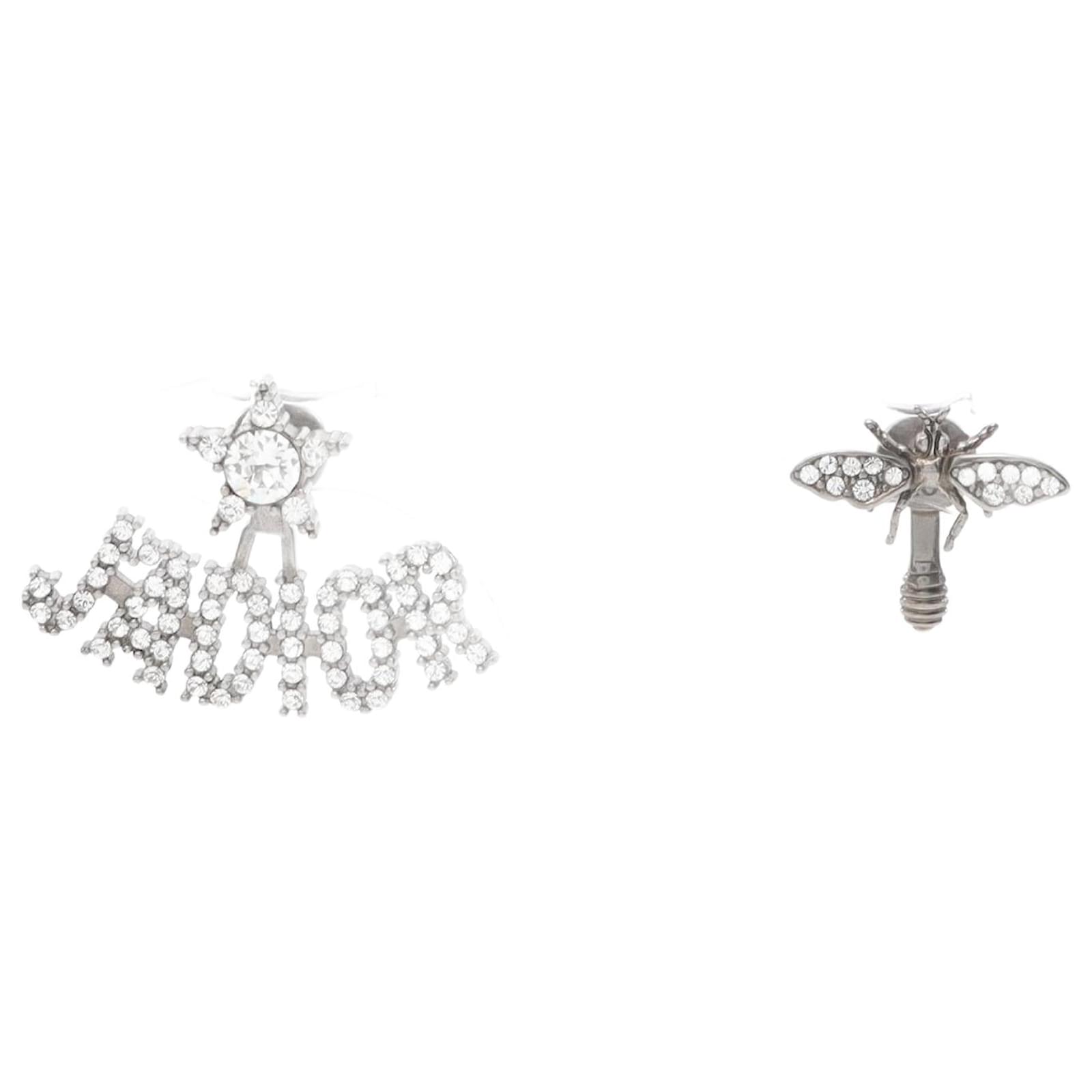 Christian Dior Dior J'ADIOR BEE Earrings Silvery Metallic Metal  ref.2281484