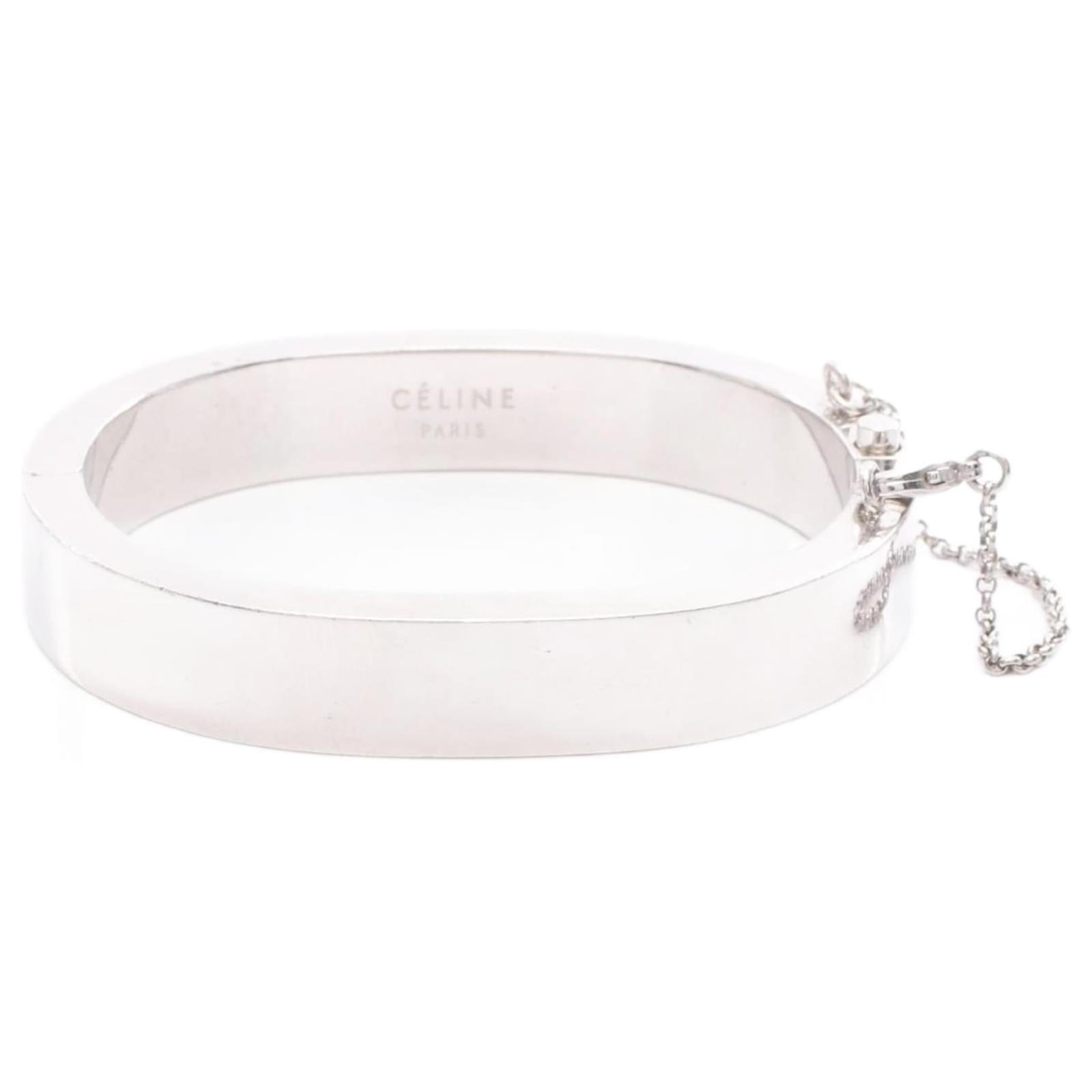 Céline Celine Bangle Stainless Steel Bangle Silvery Metallic Metal  ref.2281411