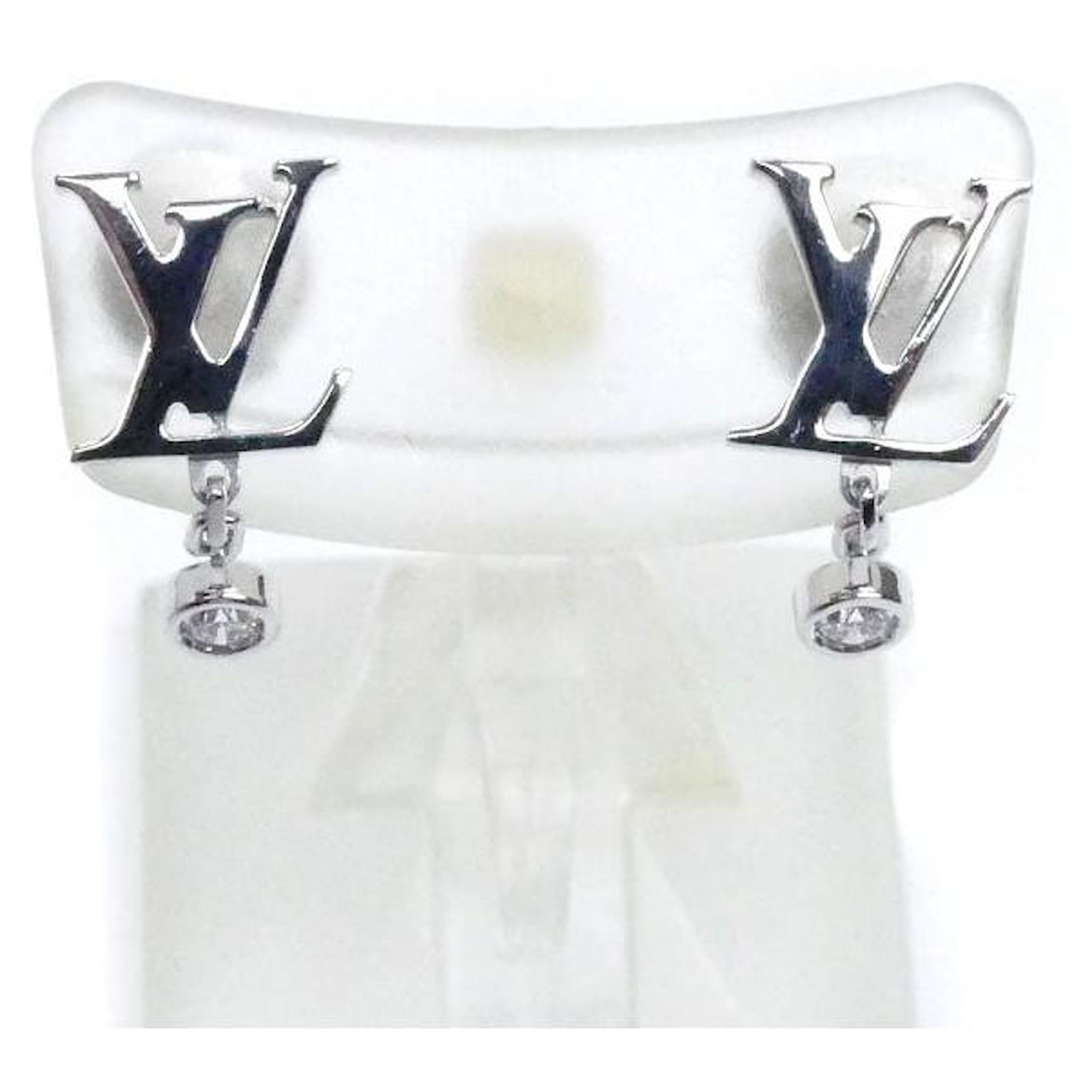 Louis Vuitton Idylle Blossom Au750 Diamond Earrings Silvery Metallic Metal  ref.2281361