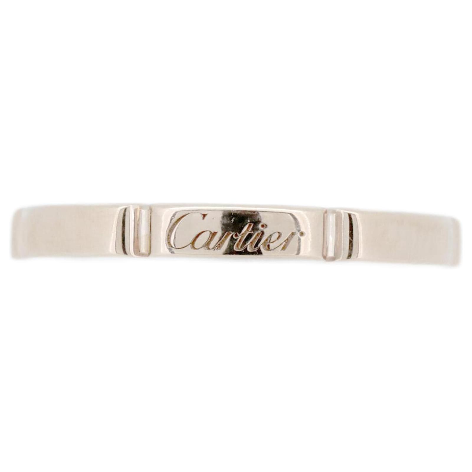 Cartier Maillon Panthere Au750 Ring Size 10.5 Pink Leather  ref.2281316