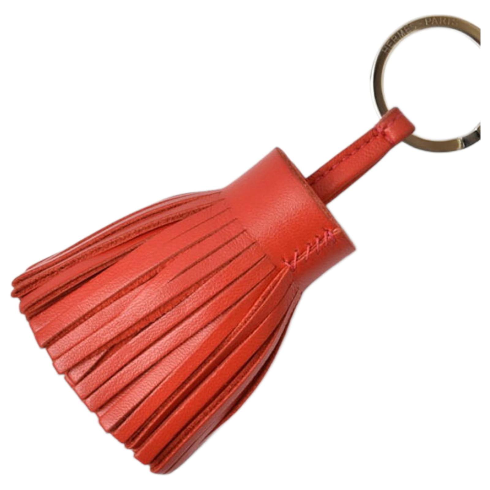 Hermès Hermes Carmen Keyring in Red Lambskin Leather  ref.2280839