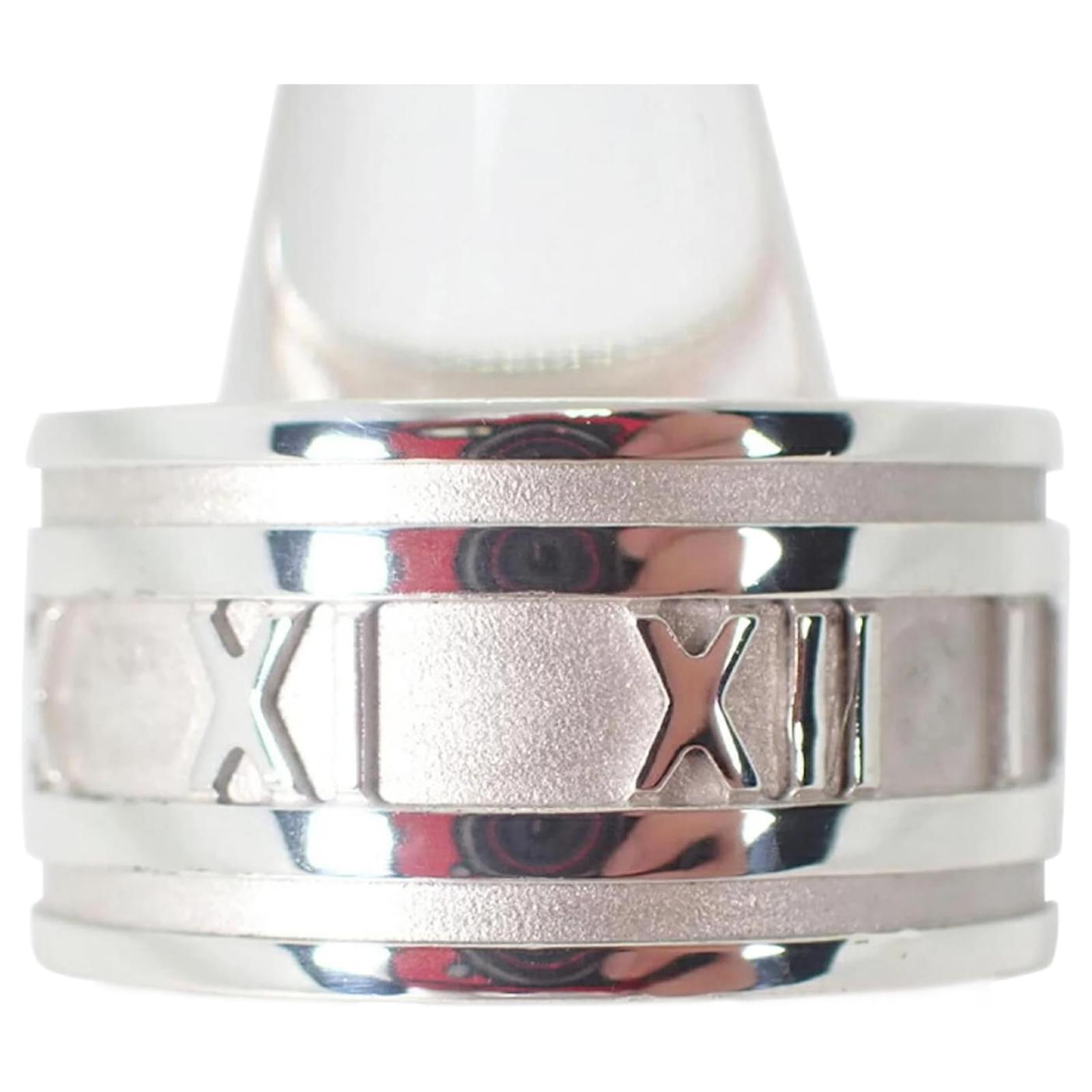 Tiffany & Co Tiffany 925 Atlas Wide Band Ring Silver  ref.2280009
