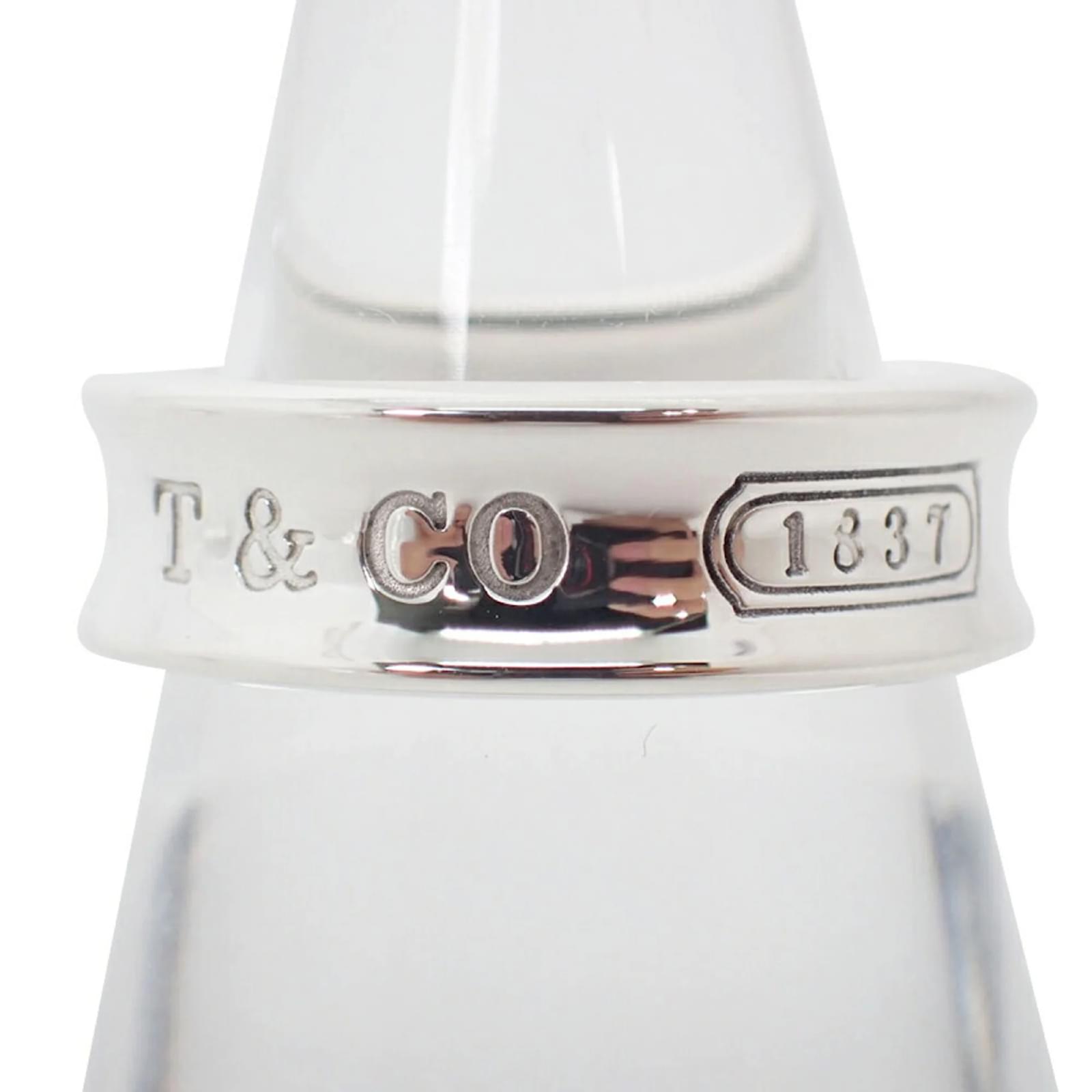 Tiffany & Co Tiffany 925 1837 Band Ring Silver  ref.2280002