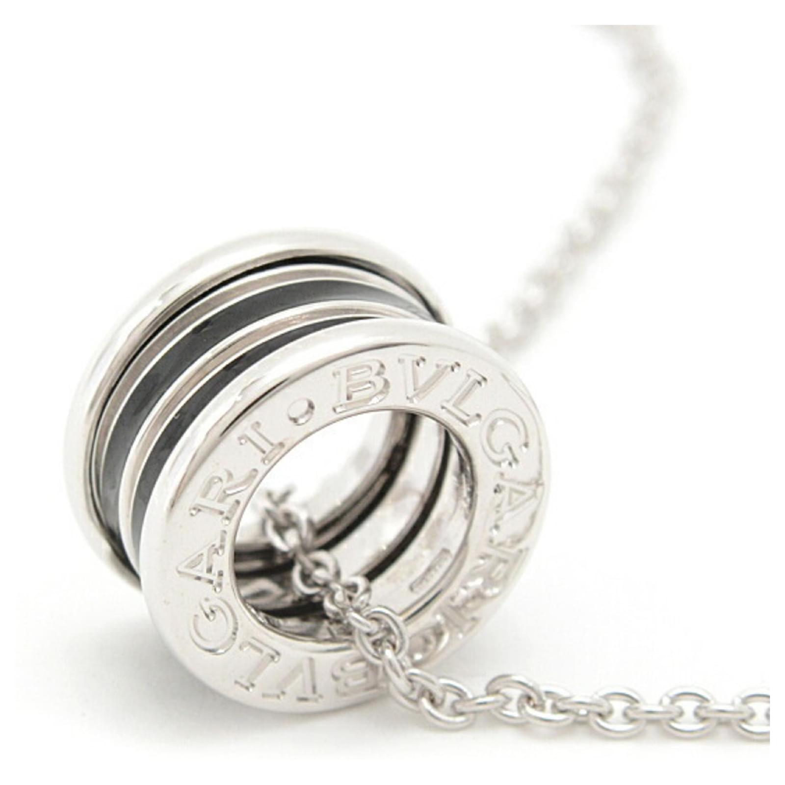 Bulgari Bvlgari B.zero1 White Gold Necklace Golden  ref.2278612