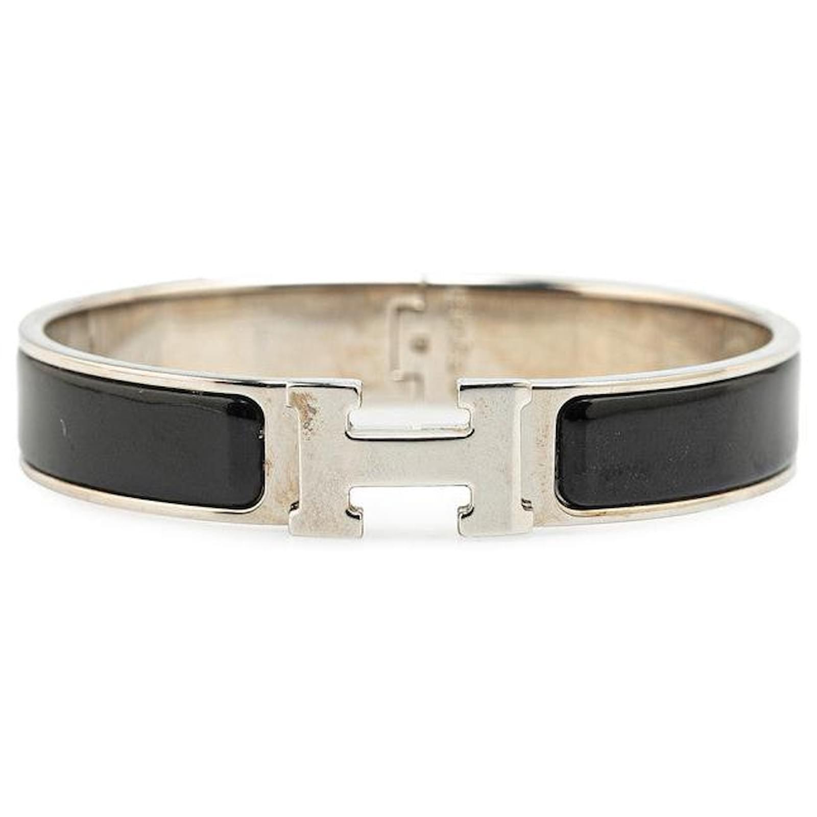 Hermès Hermes Click H PM Metal Bracelet Silvery Metallic  ref.2278411