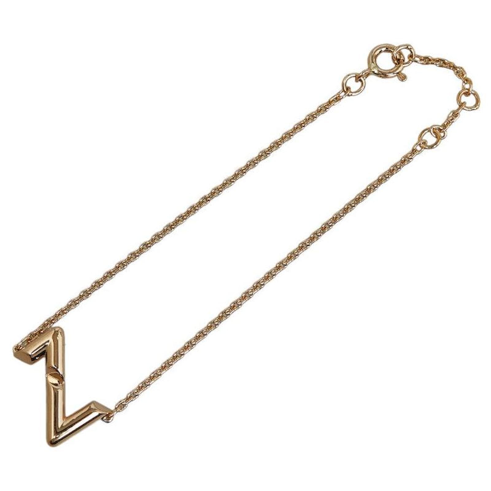 Louis Vuitton 18K Pink Gold LV Volt Upside Down Bracelet Q95977 Golden Metallic Metal  ref.2278404
