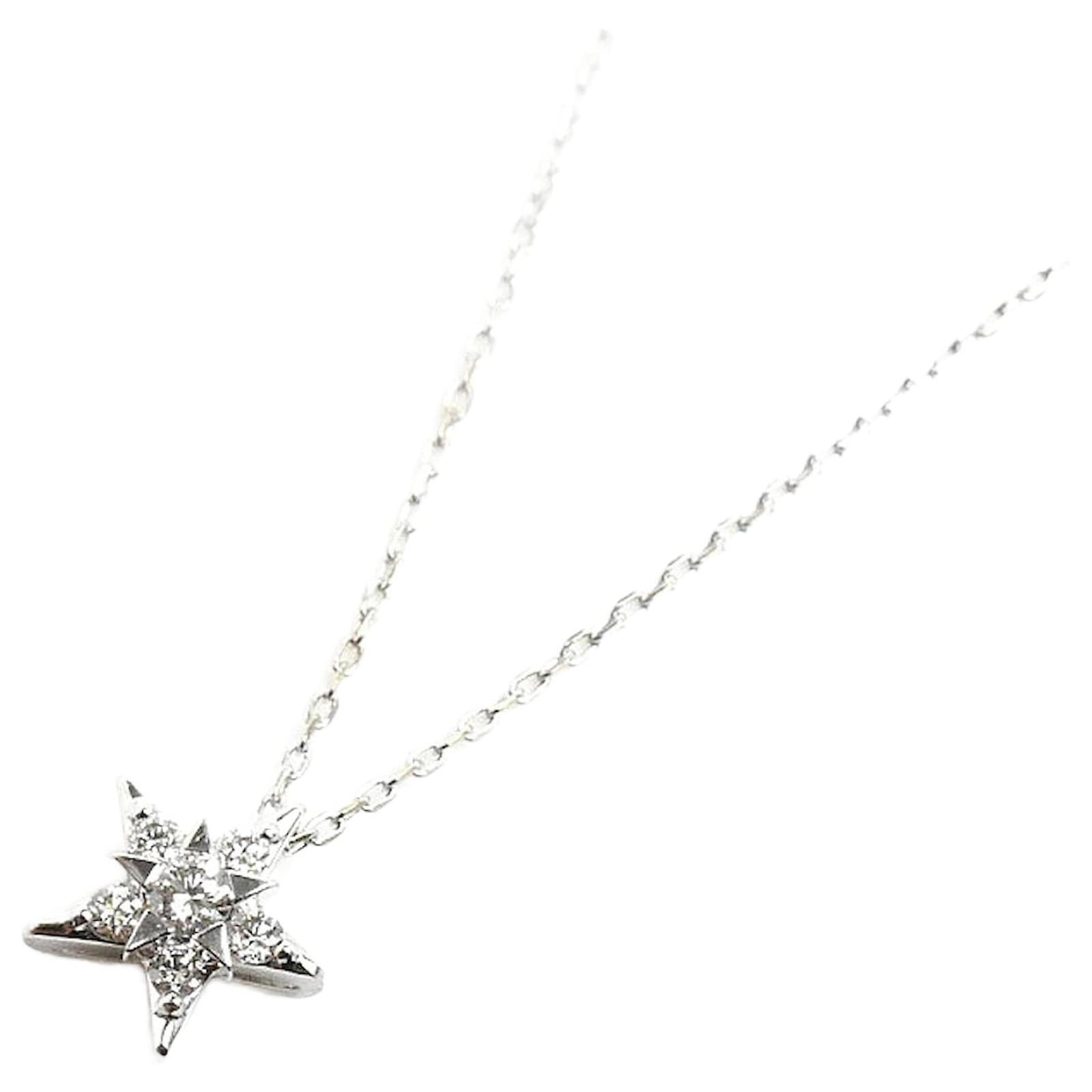 Autre Marque STAR JEWELRY STAR of STARS K18WG Necklace  ref.1742722