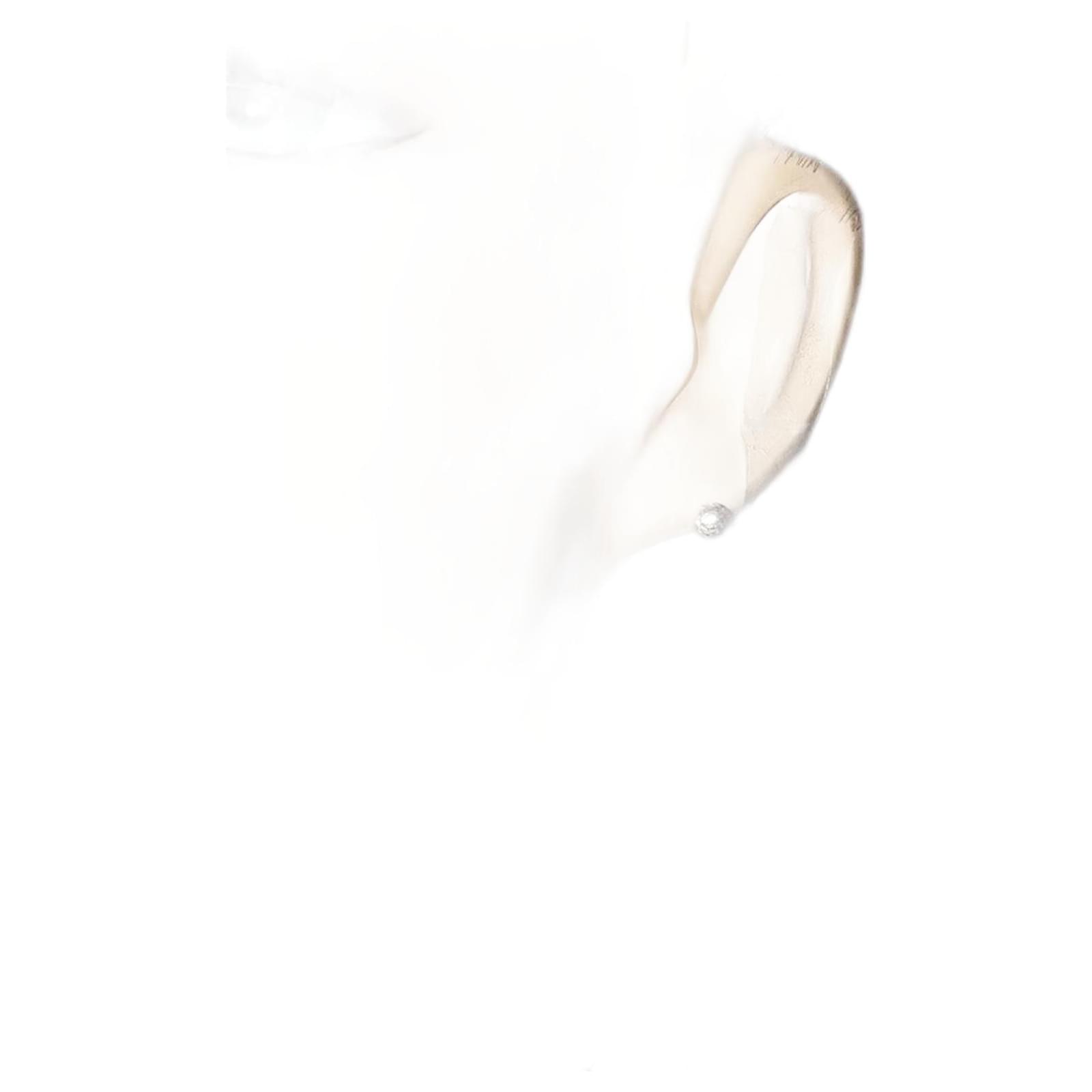 Autre Marque K18WG White Gold Ball Earrings Metal  ref.1657833