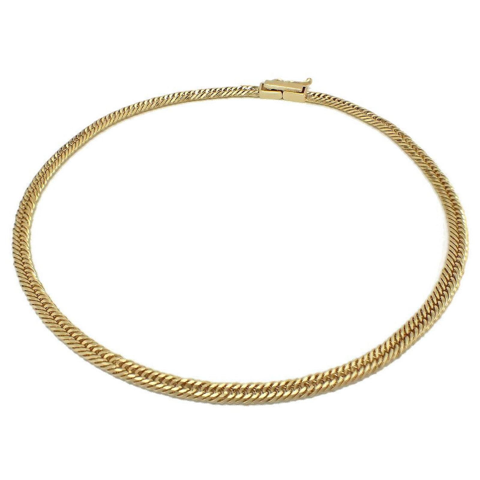 Autre Marque K18 Yellow Gold Kihei Bracelet 12-Sided Triple Cut Golden Metal  ref.2289798